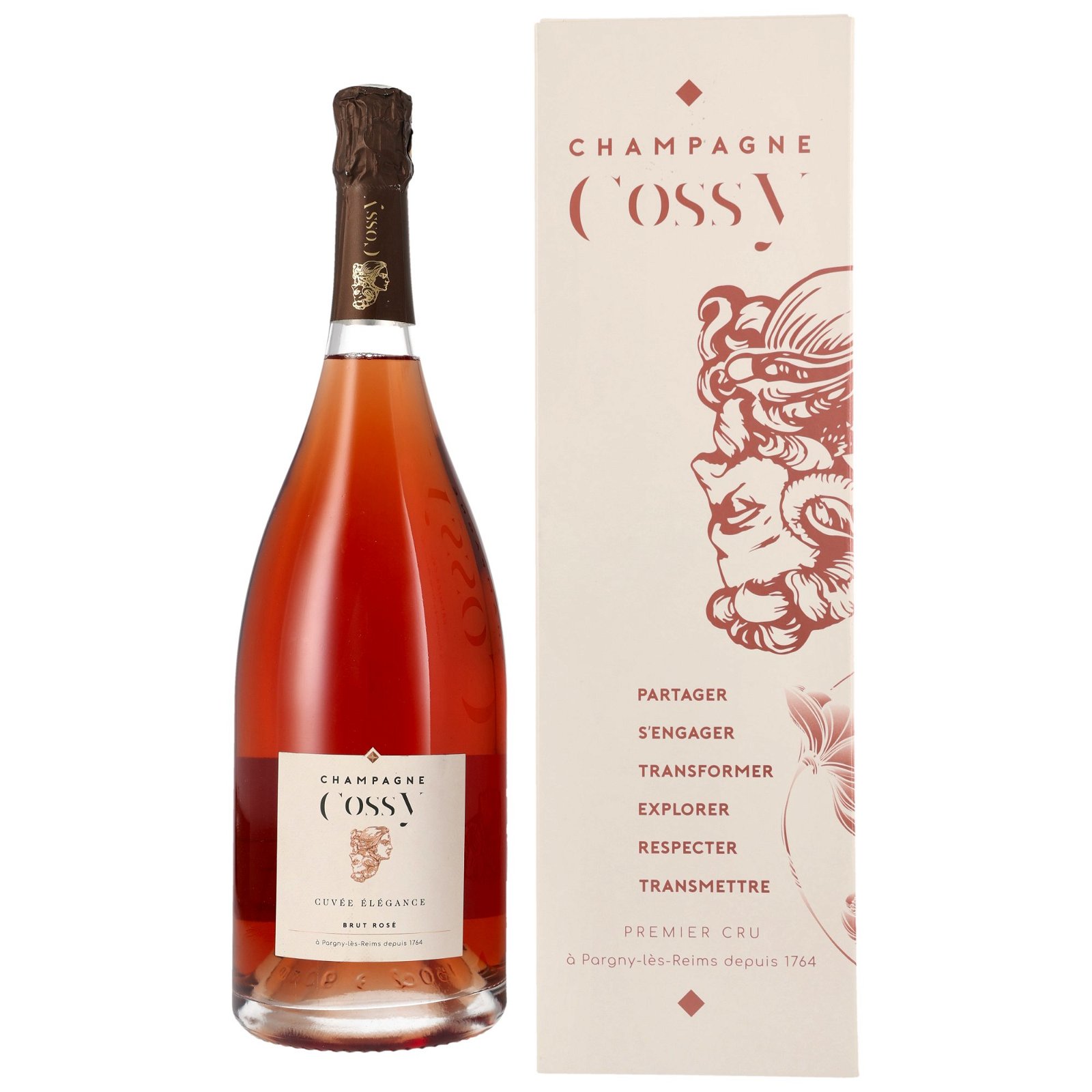 Cossy Cuvée Élégance Brut Rosé Champagner Magnum (1,5 Liter)