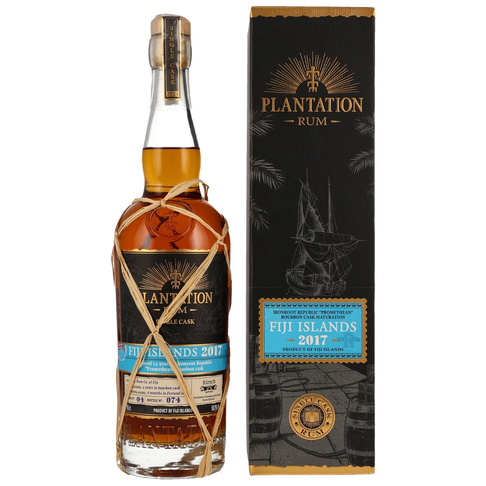 Plantation 2017/2023 Fiji Rum Ironroot Bourbon Finish No. 04 Germany exclusive Single Cask