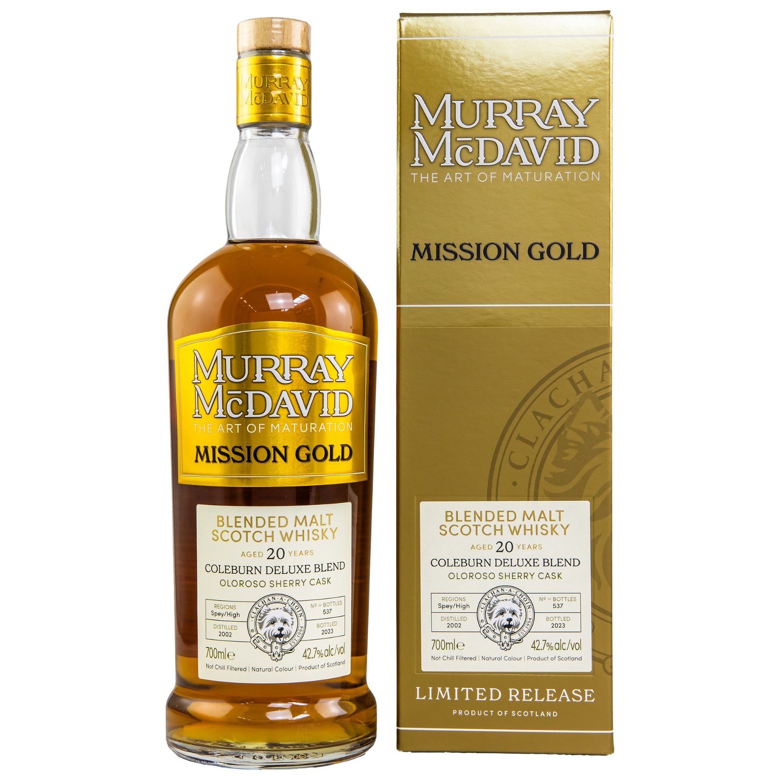 Coleburn Deluxe Blend 2002/2023 - 20 Jahre Oloroso Sherry Butt Mission Gold (Murray McDavid)