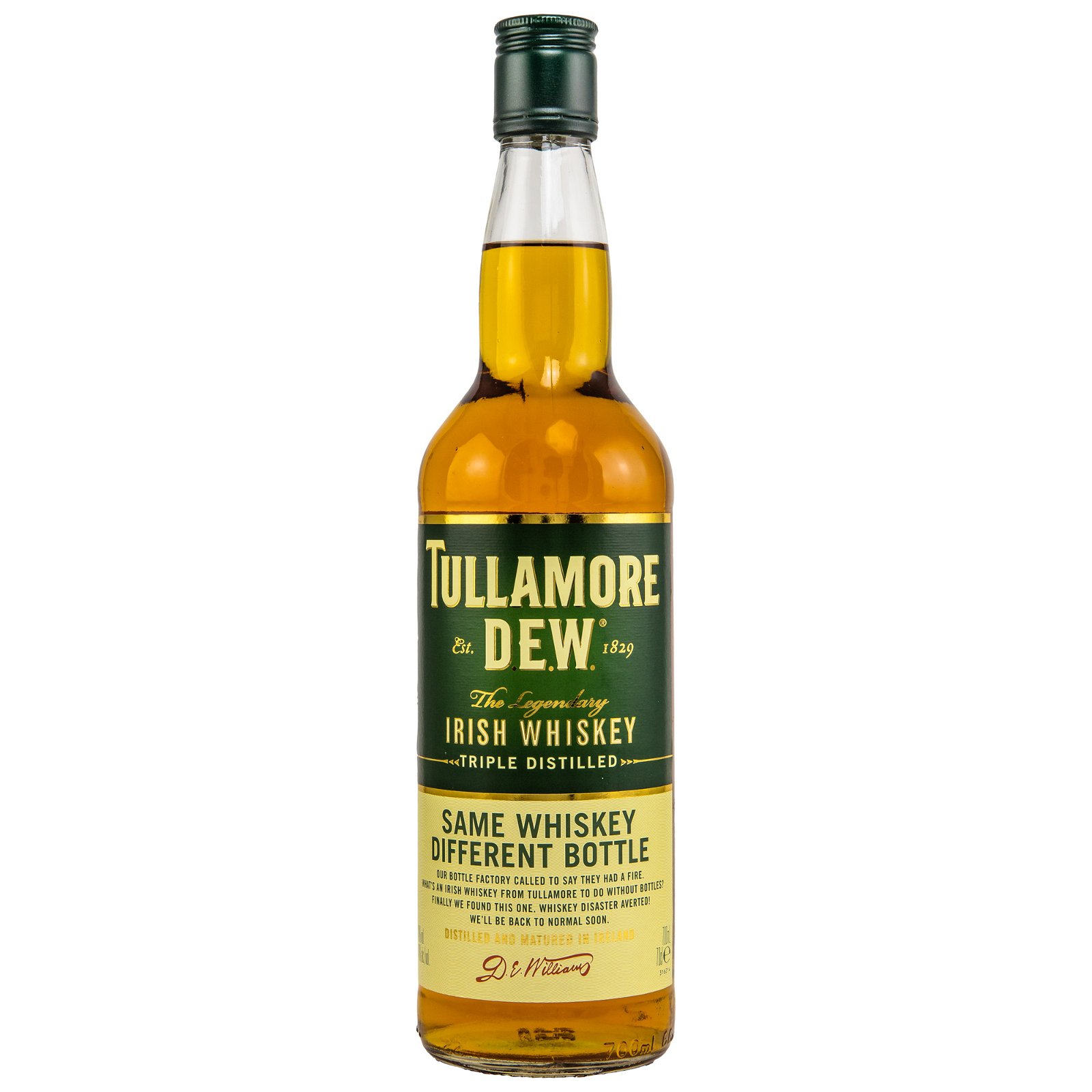 Tullamore DEW The Legendary Irish Whiskey Triple Distilled
