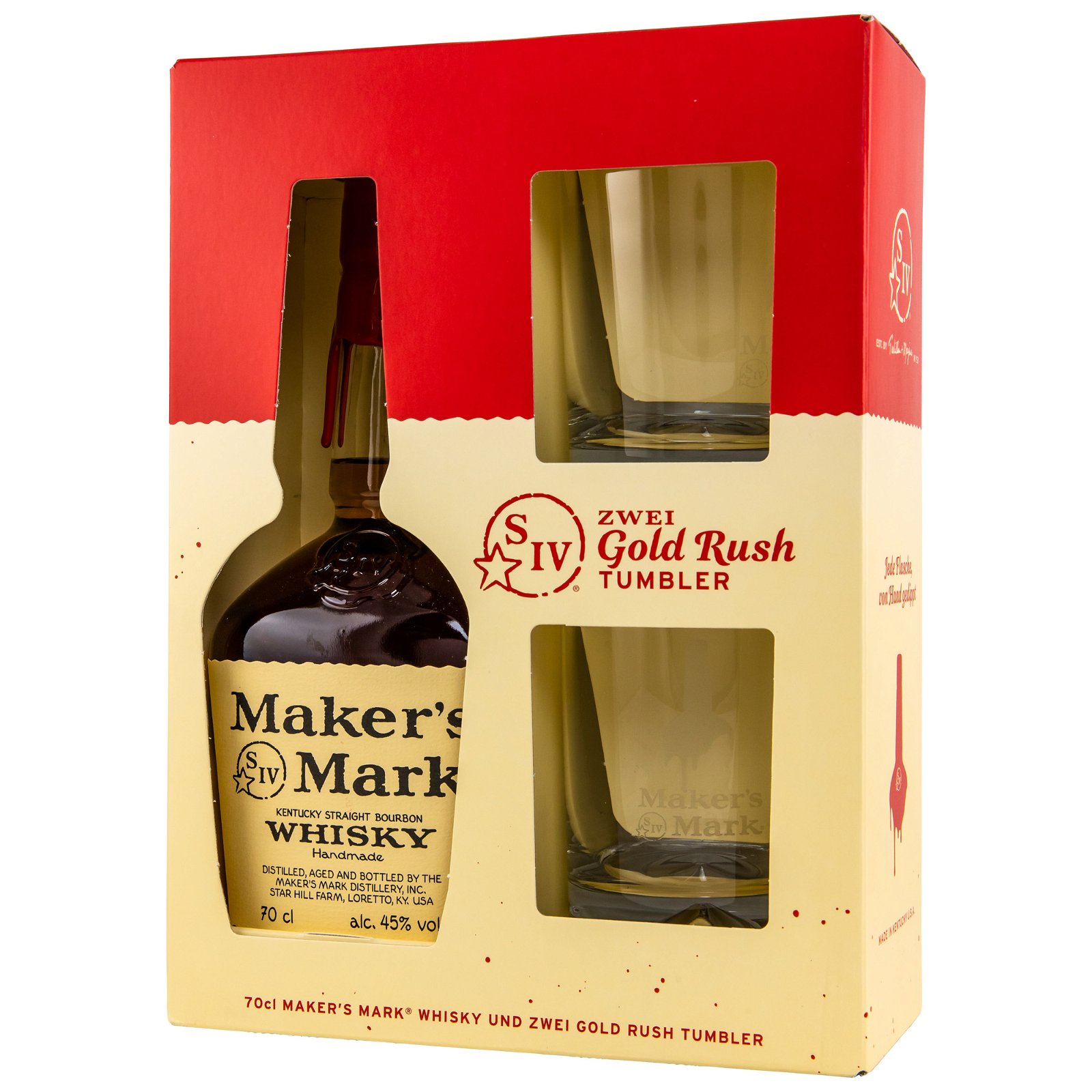Maker’s Mark Geschenkverpackung mit 2 Gläsern
