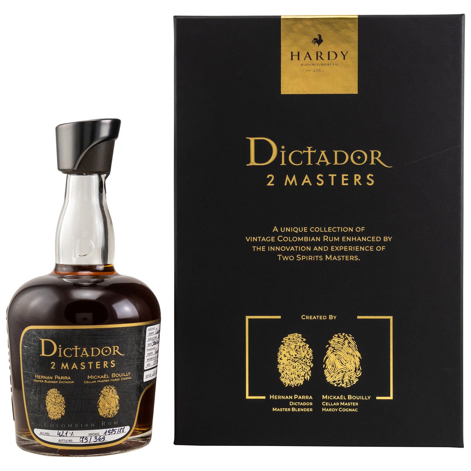 Dictador 2 Masters Hardy Spring 1975/77 Colombian Rum 
