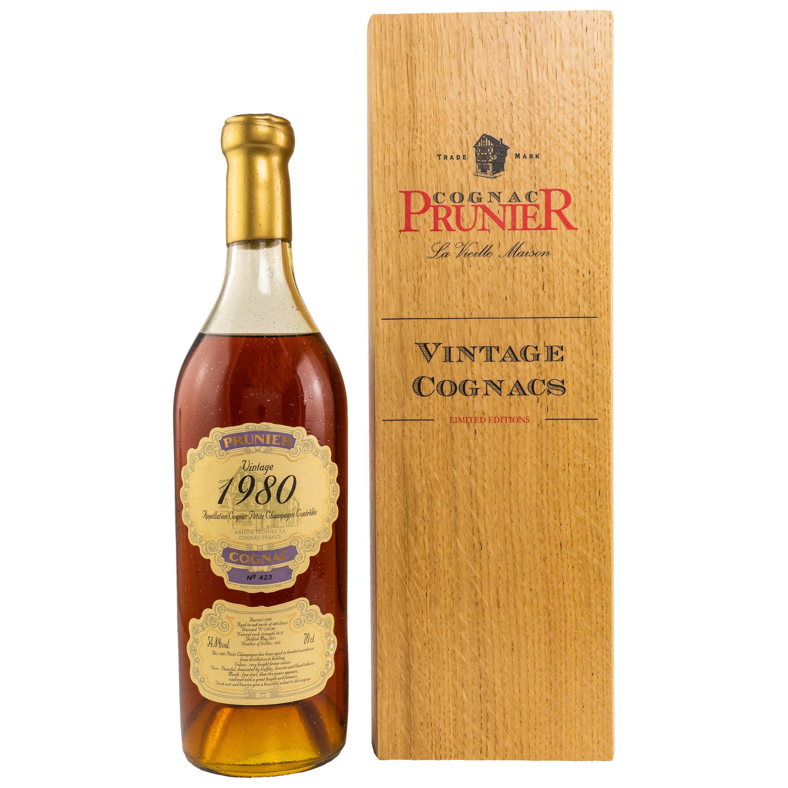 Prunier 1980/2011 Petite Champagne Cognac (Vintage Cognacs)