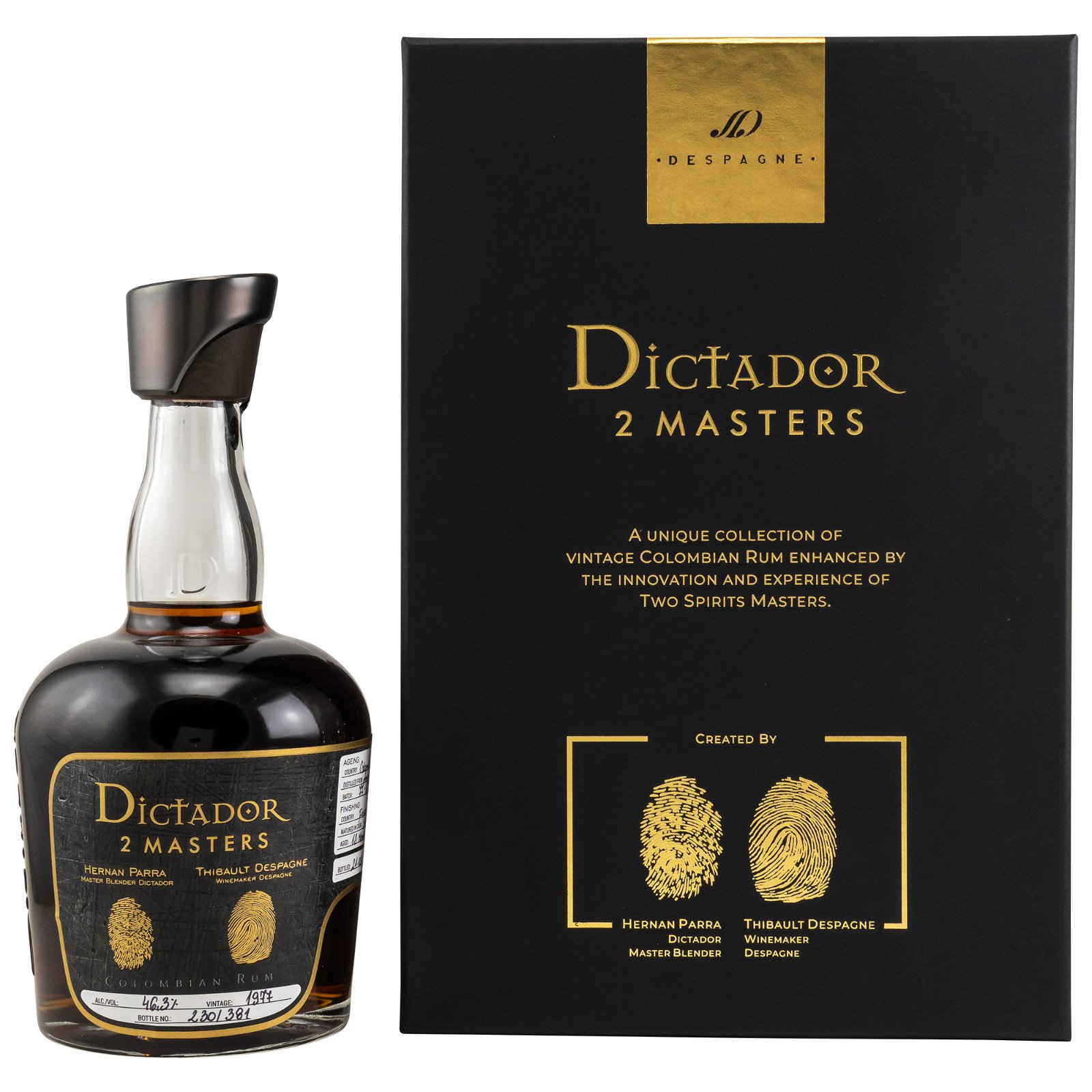 Dictador 2 Masters Despagne 1977/2019 - 40 Jahre Colombian Rum 