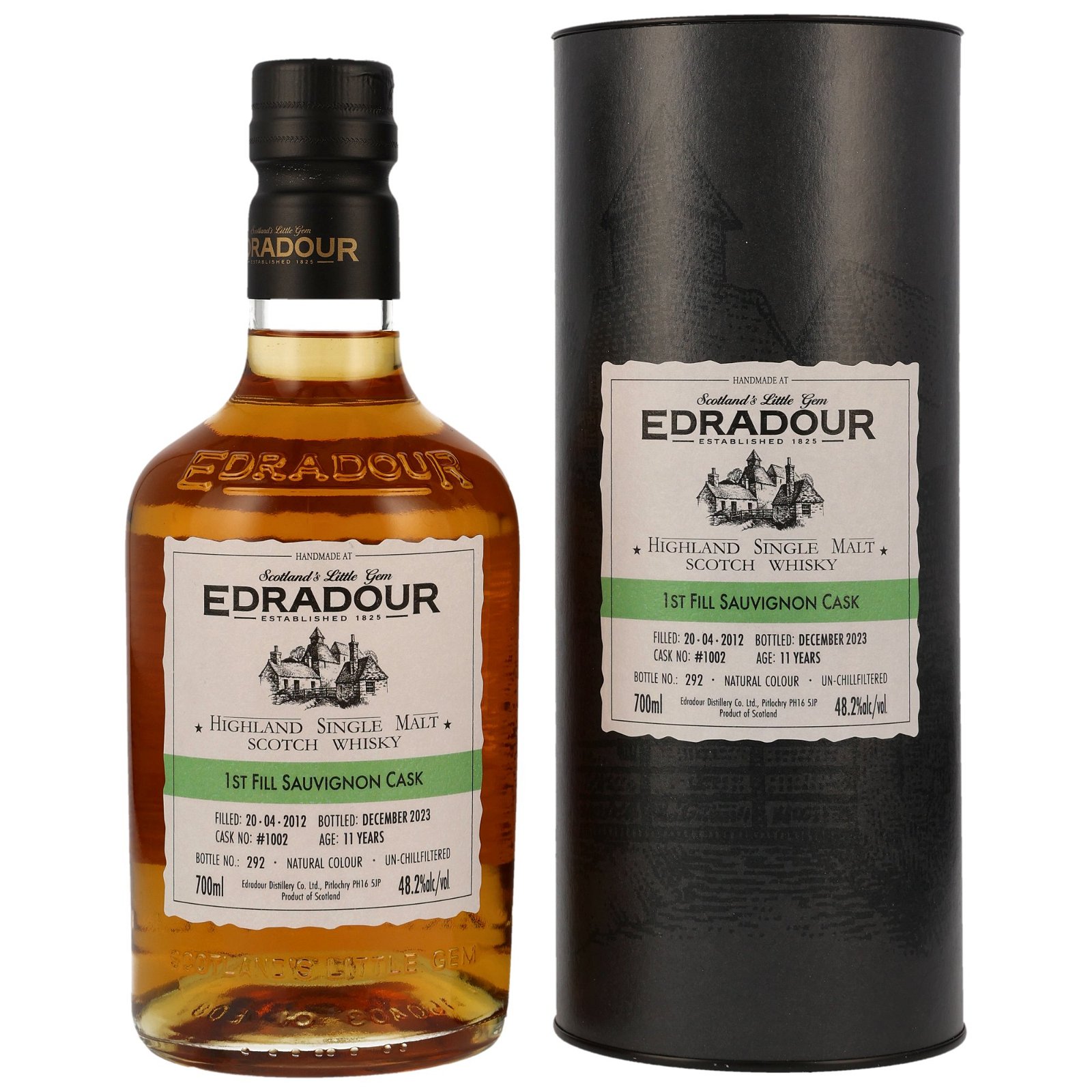 Edradour 2012/2023 - 11 Jahre 1st Fill Sauvignon Casks No. 1002