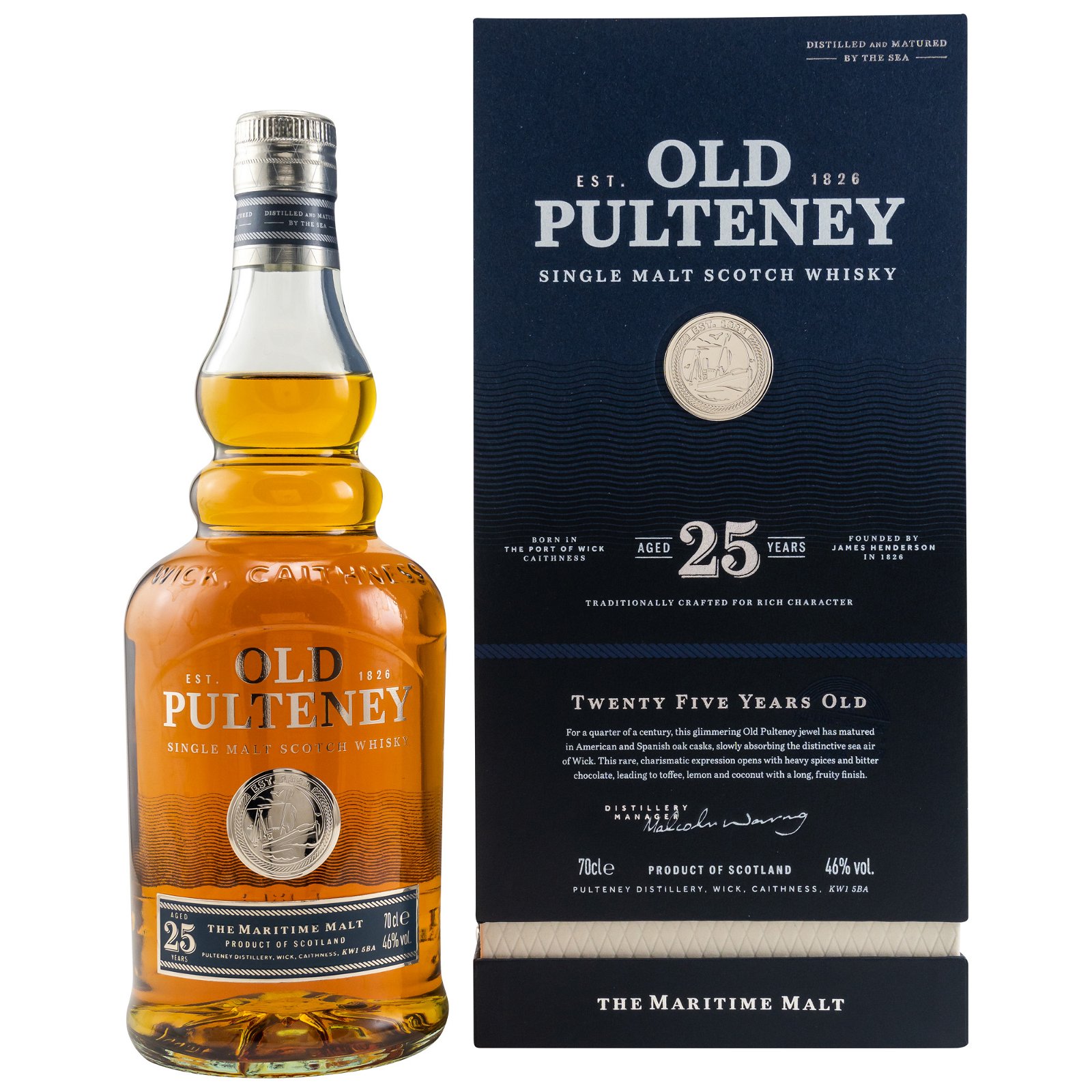 Old Pulteney 25 Jahre (altes Design 2019-2023)