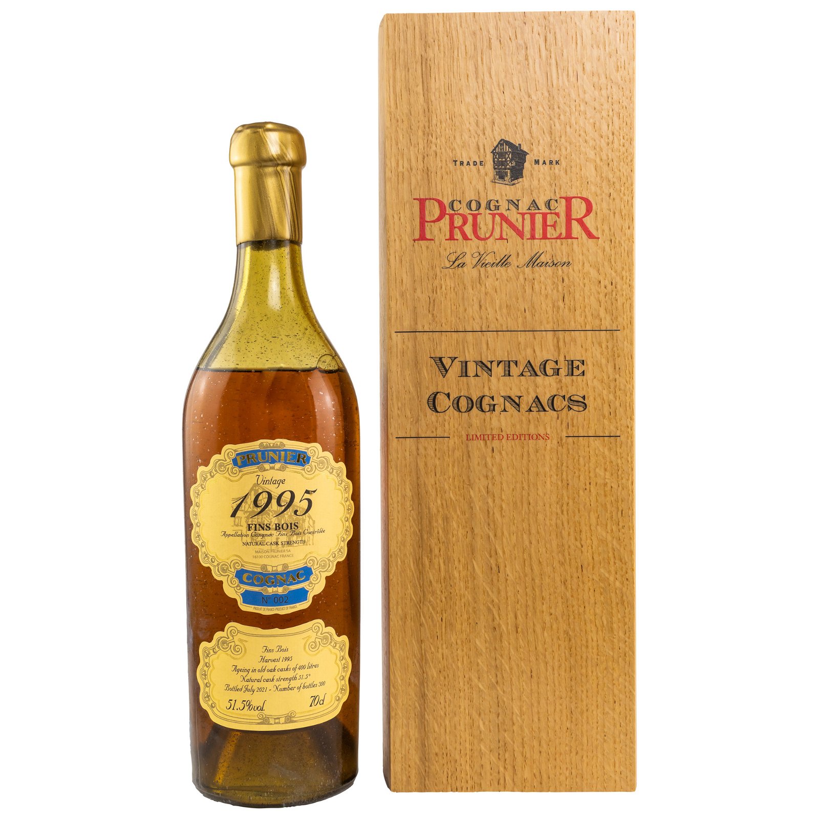 Prunier 1995/2021 Fins Bois Cognac (Vintage Cognacs)