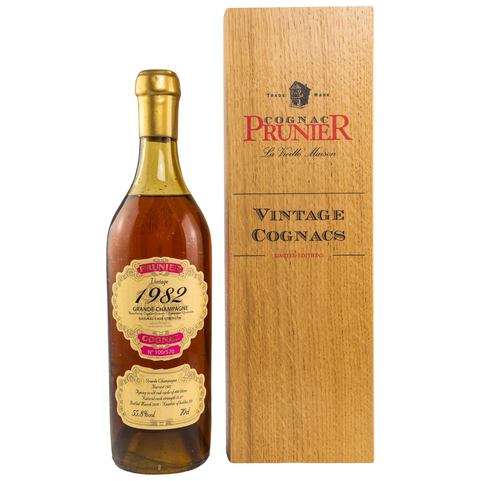 Prunier 1982/2019 Grande Champagne Cognac (Vintage Cognacs)