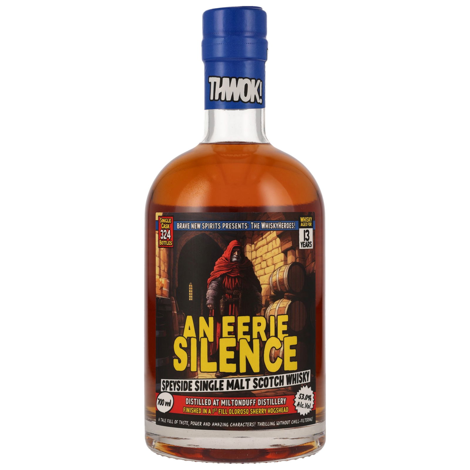 Miltonduff 13 Jahre An Eerie Silence 1st Fill Oloroso Sherry Hogshead Finish The Whisky Heroes (Brave New Spirits)