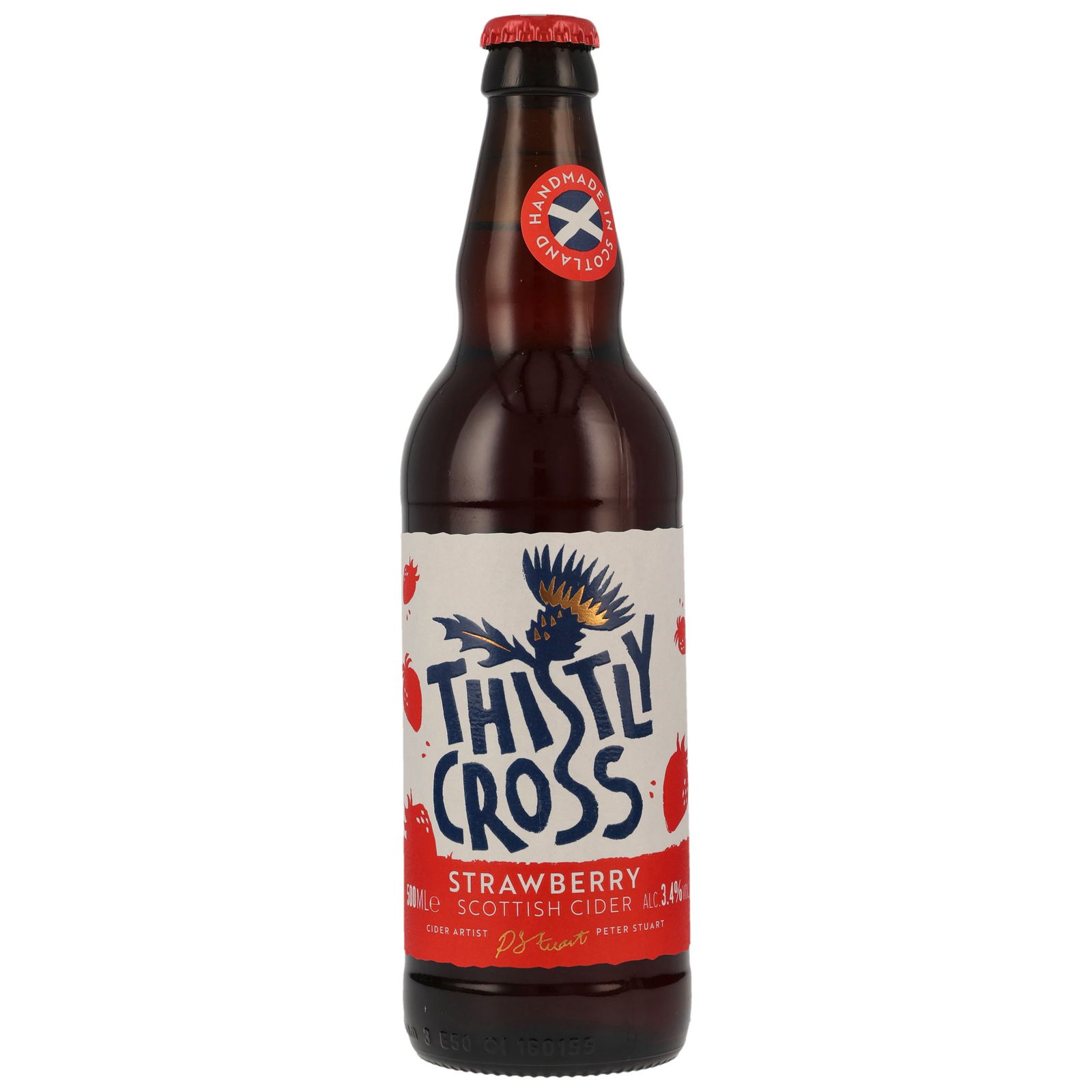 Thistly Cross Strawberry Scottish Cider