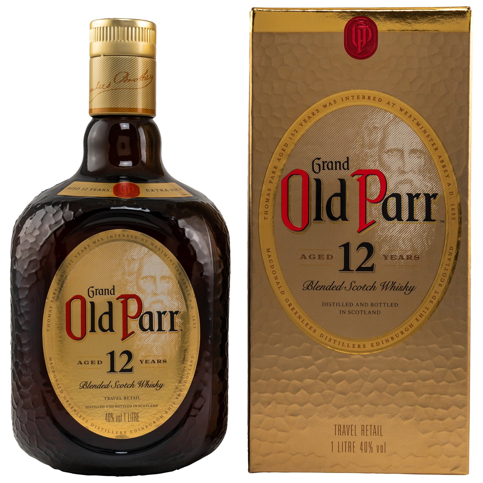 Old Parr 12 Jahre Blended Scotch Whisky Travel Retail (Liter)