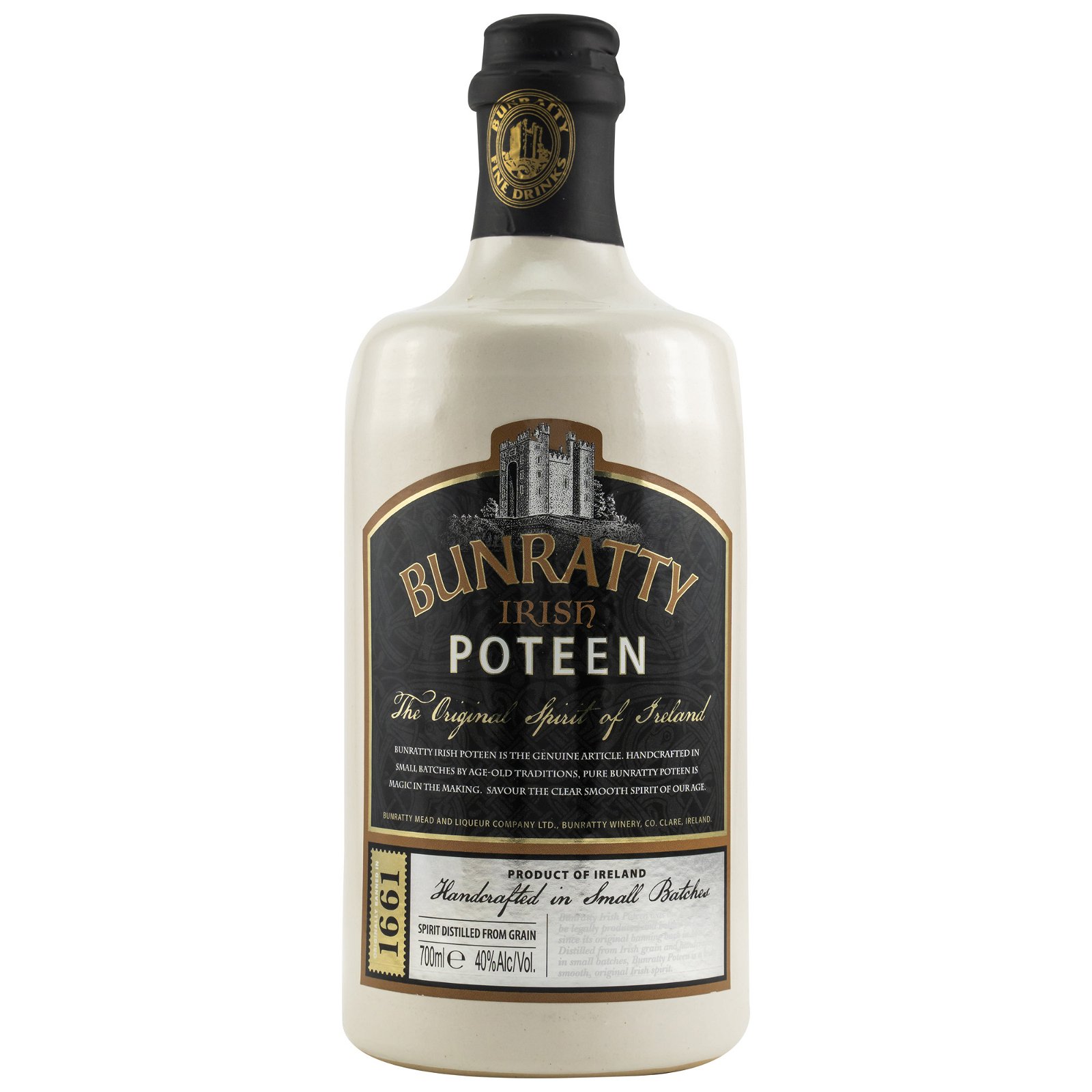 Bunratty Irish Poteen (Keramikflasche)