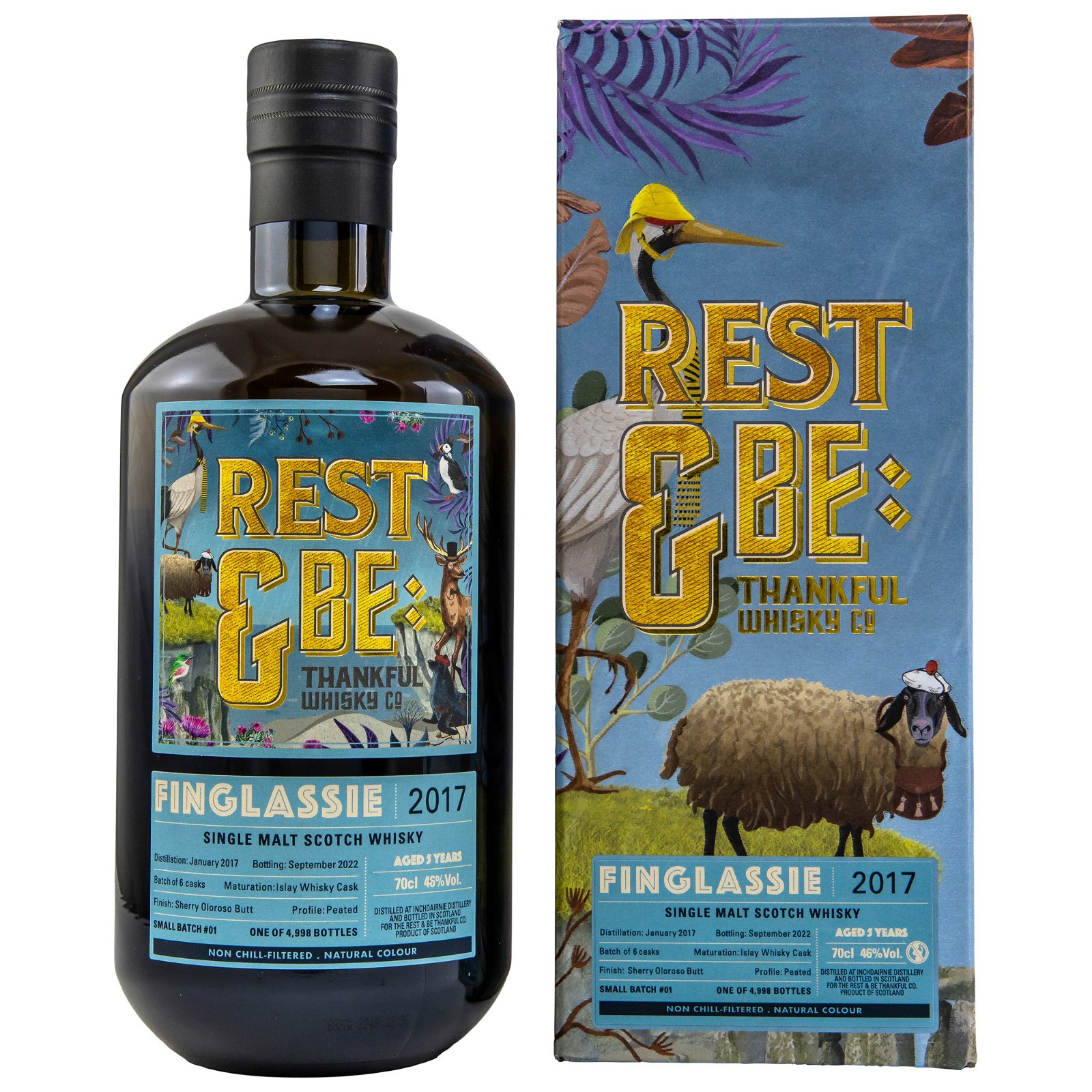 Finglassie 2017/2022 - 5 Jahre Oloroso Sherry Butt Finish Small Batch #01 (Rest & Be Thankful)