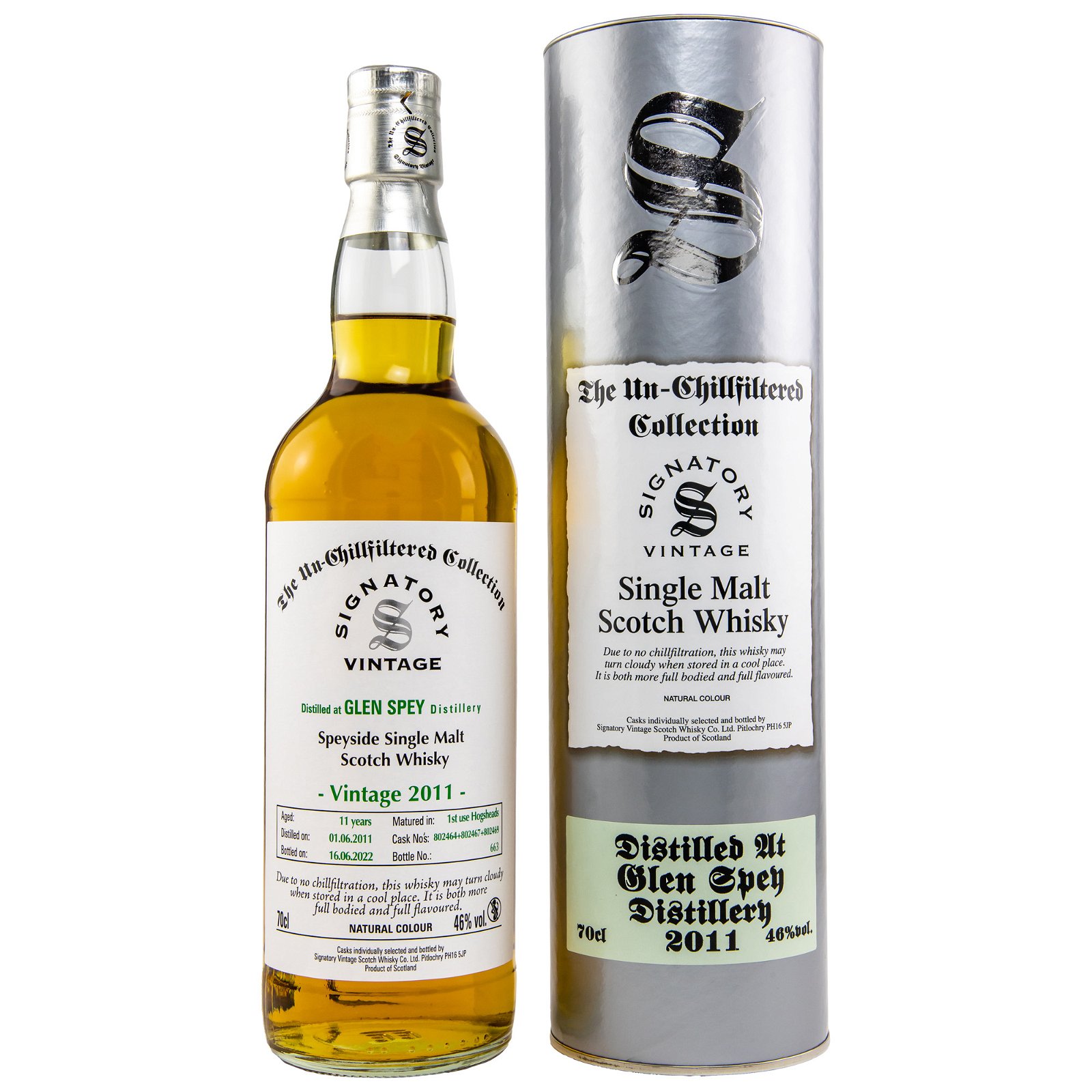 Glen Spey 2011/2022 - 11 Jahre Hogsheads The-Unchillfiltered Collection (Signatory) 
