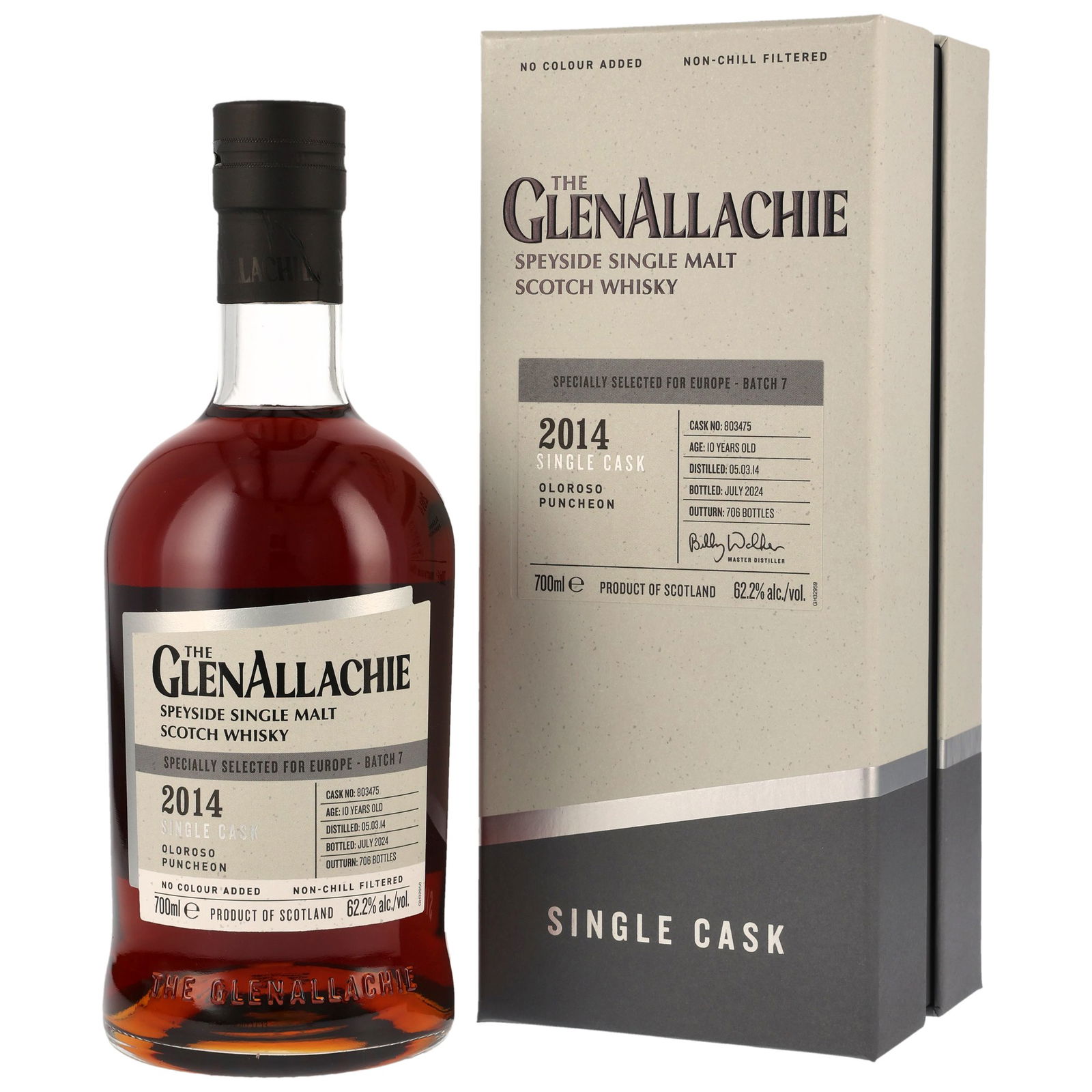 GlenAllachie 2014/2024 - 10 Jahre Single Oloroso Puncheon No. 803475