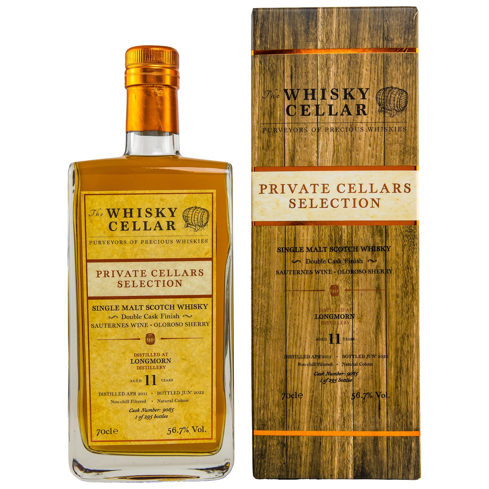 Longmorn 2011/2022 - 11 Jahre Double Cask Finish No. 9065 Private Cellars Selection (The Whisky Cellar)