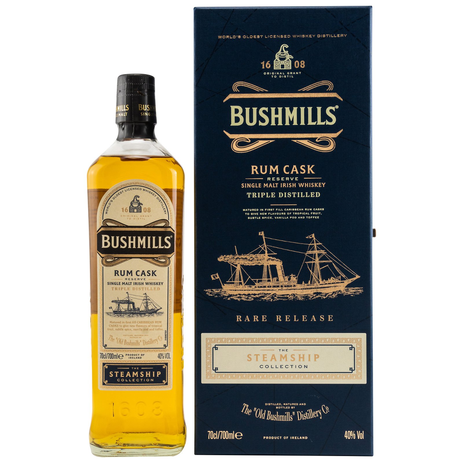 Bushmills #4 Rum Cask Reserve (The Steamship Collection)