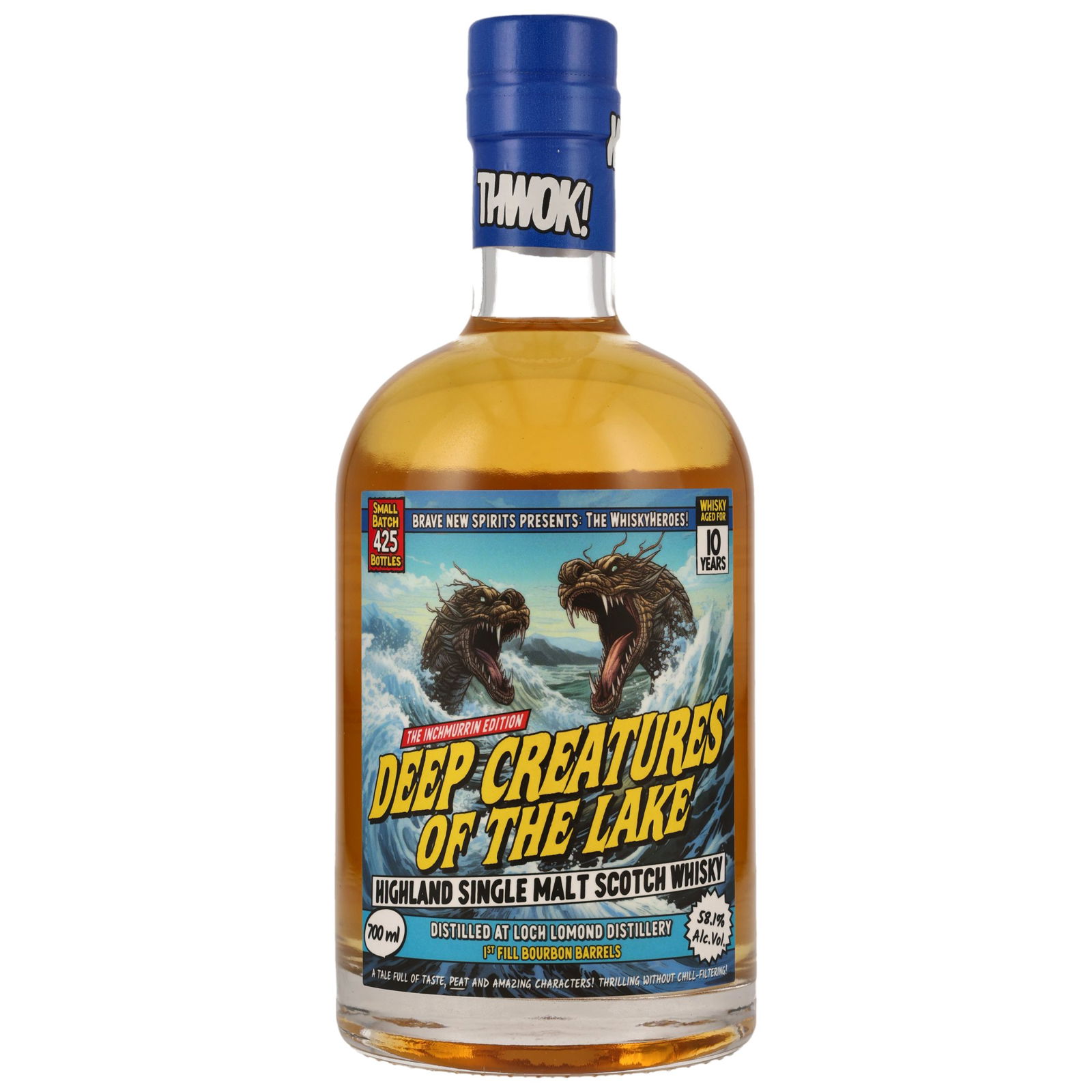 Inchmurrin 10 Jahre Deep Creatures Of The Lake 1st Fill Bourbon Barrels The Whisky Heroes (Brave New Spirits)