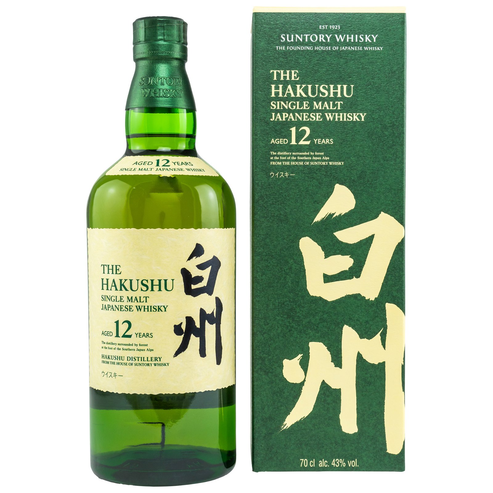 Hakushu 12 Jahre Single Malt Japanese Whisky