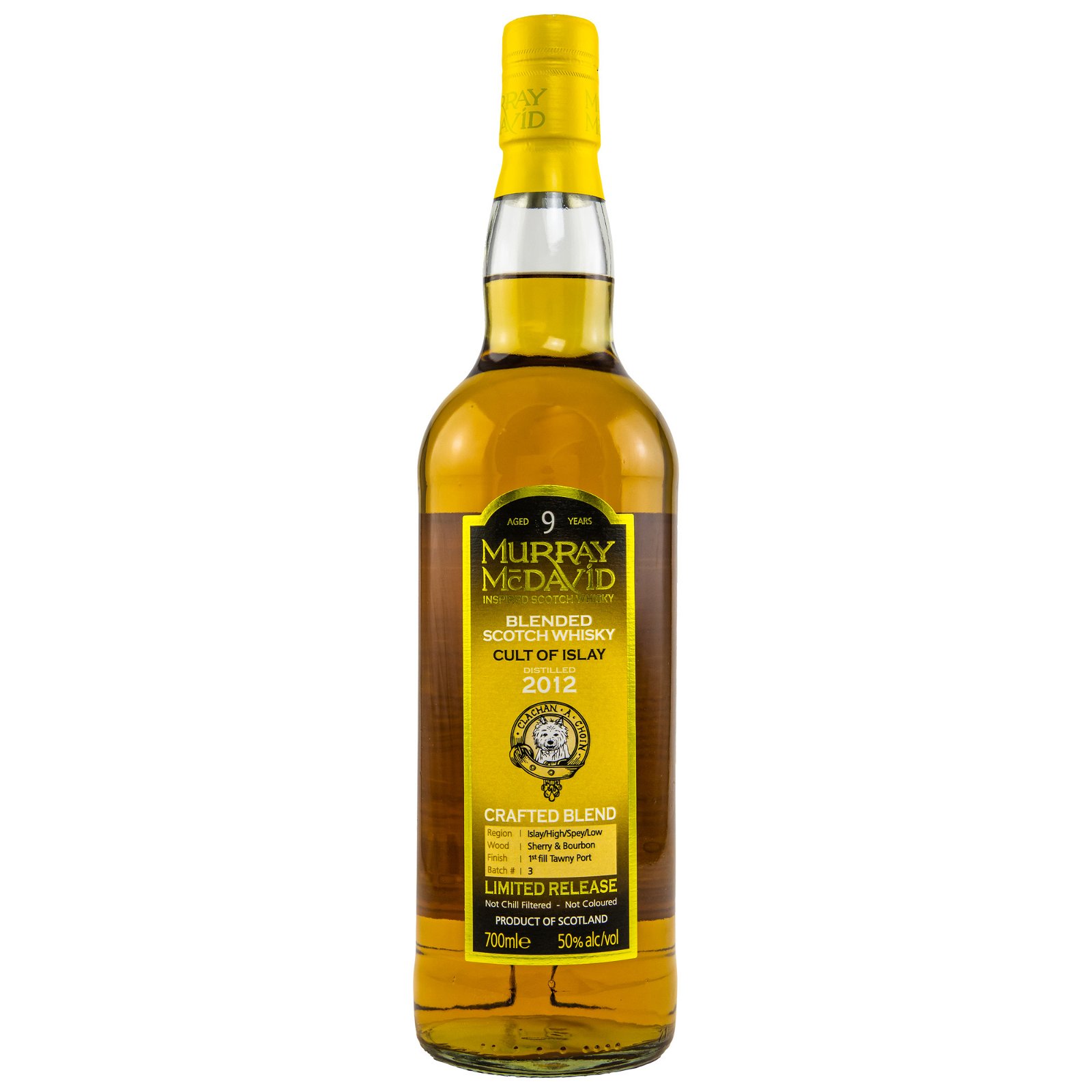 Cult of Islay 2012 - 9 Jahre 1st fill Tawny Port Cask Finish Batch No. 3 Crafted Blend (Murray McDavid)