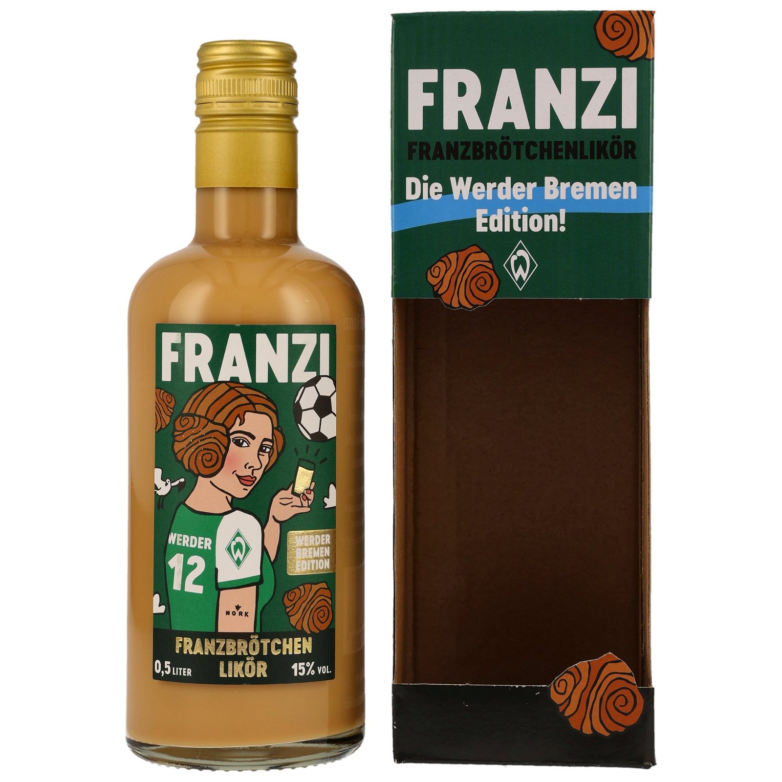 Franzi Franzbrötchenlikör Werder Bremen Edition