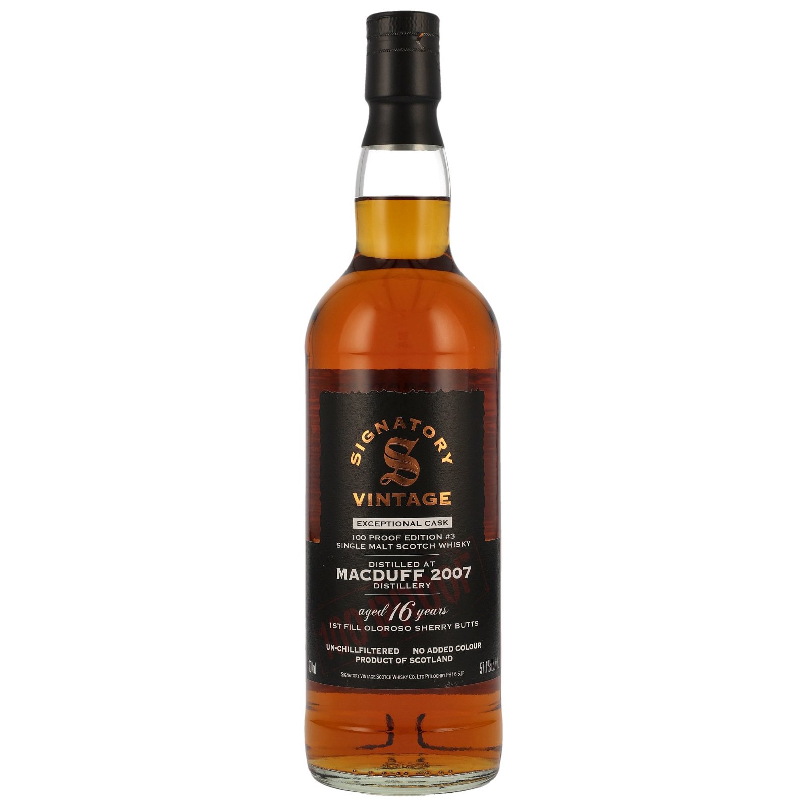 Macduff 2007 - 16 Jahre 1st Fill Oloroso Sherry Butts 100 Proof Exceptional Cask Edition #3 (Signatory)