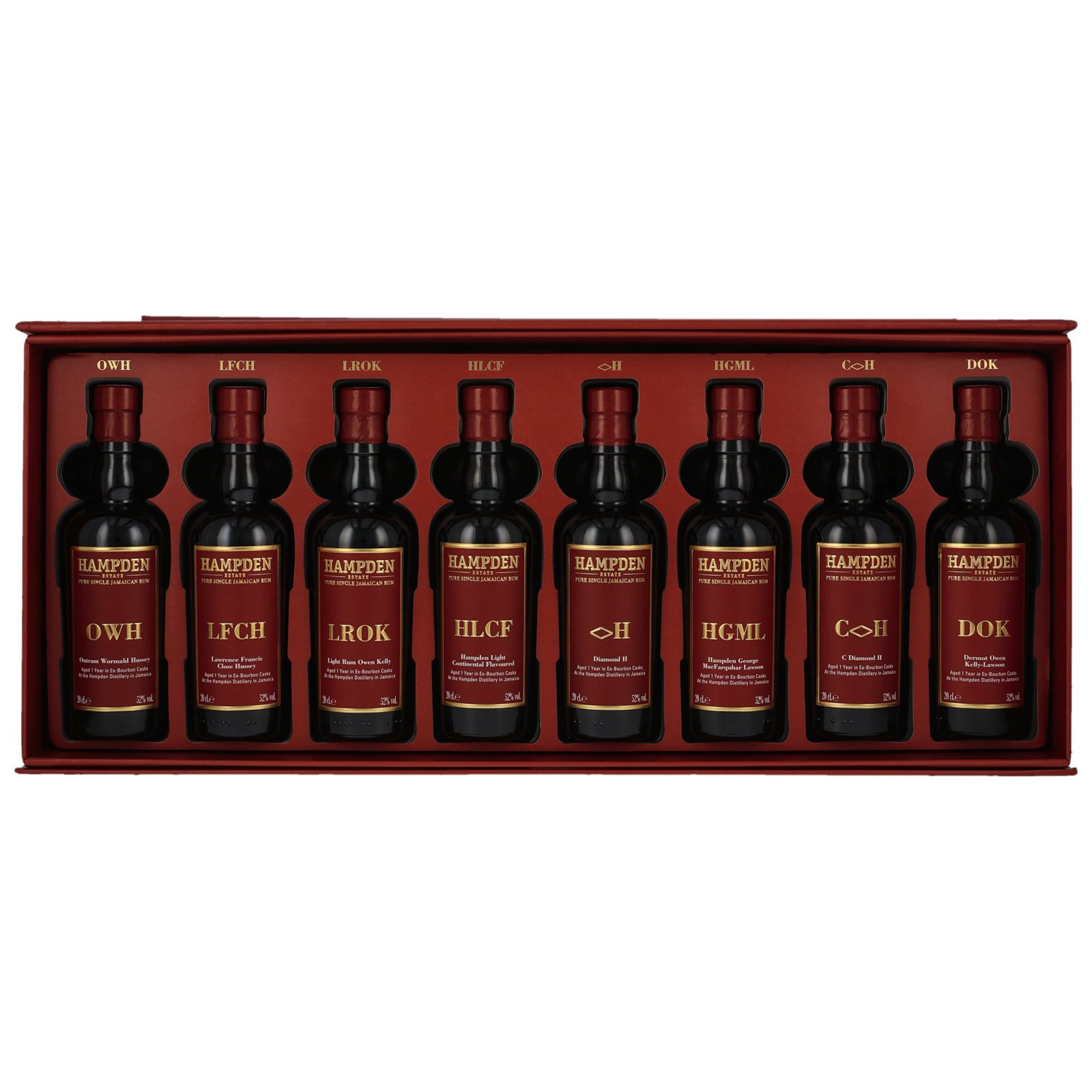 Hampden The 8 Marks Collection Aged 1 Year In Ex-Bourbon Casks (8x 200ml)