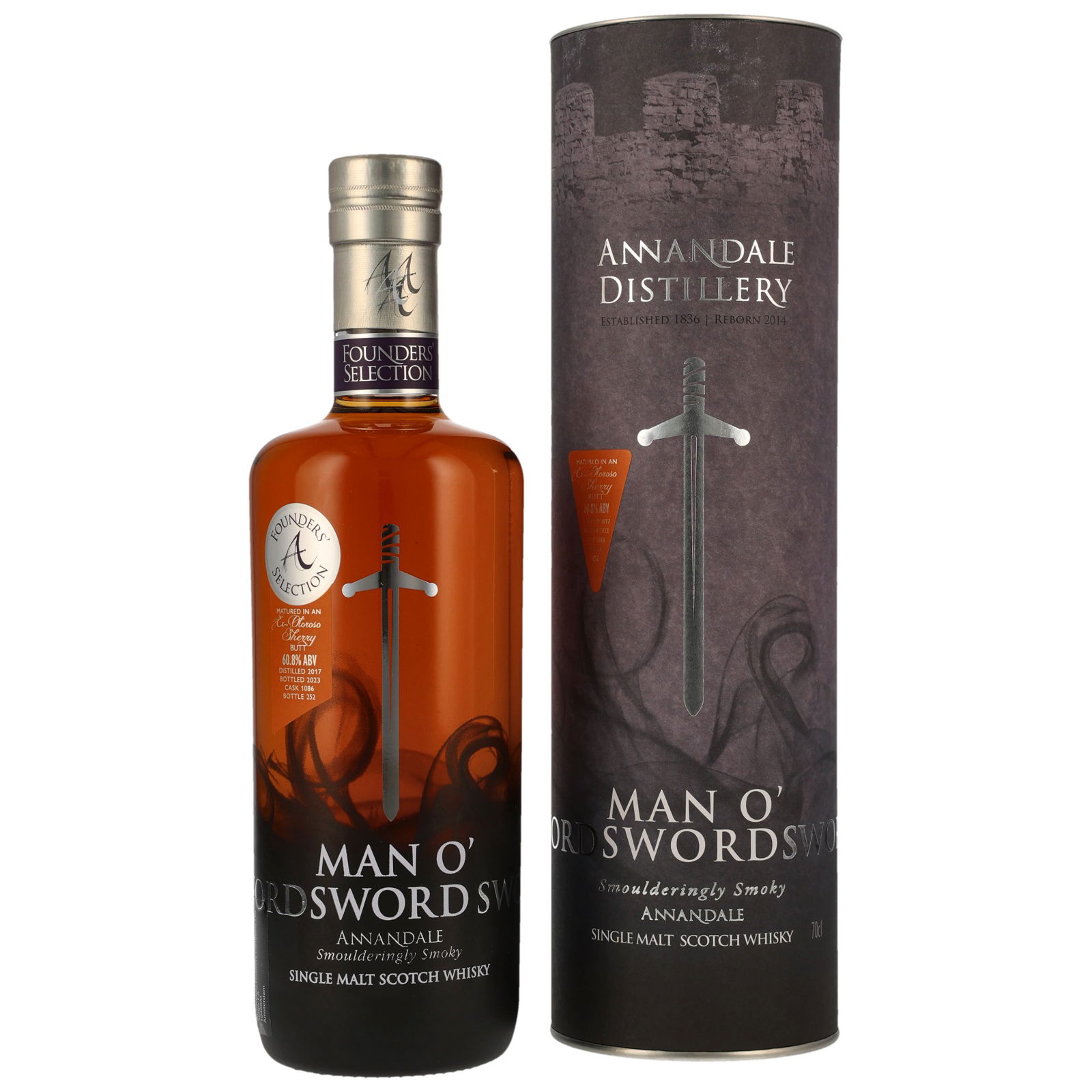Annandale 2017/2023 Man O' Swords Oloroso Sherry Butt No. 1086 Founders Selection