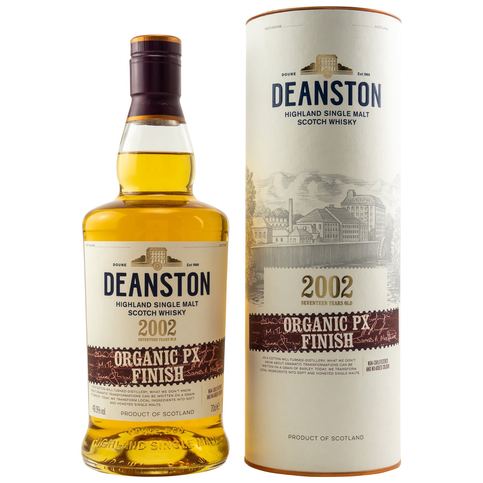 Deanston 2002 - 17 Jahre Organic PX Sherry Cask Finish