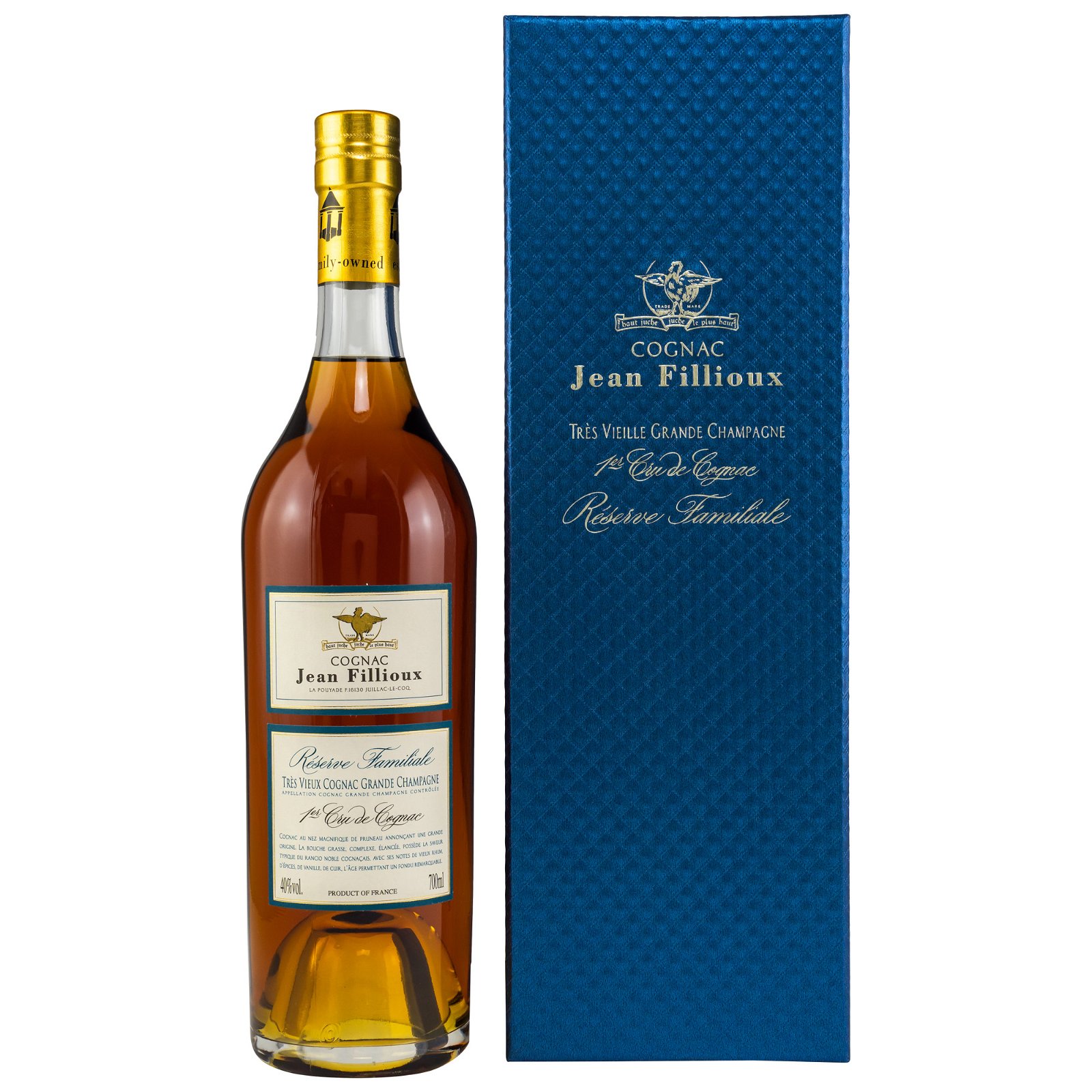 Jean Fillioux Très Vieux Réserve Familiale Grande Champagne Cognac