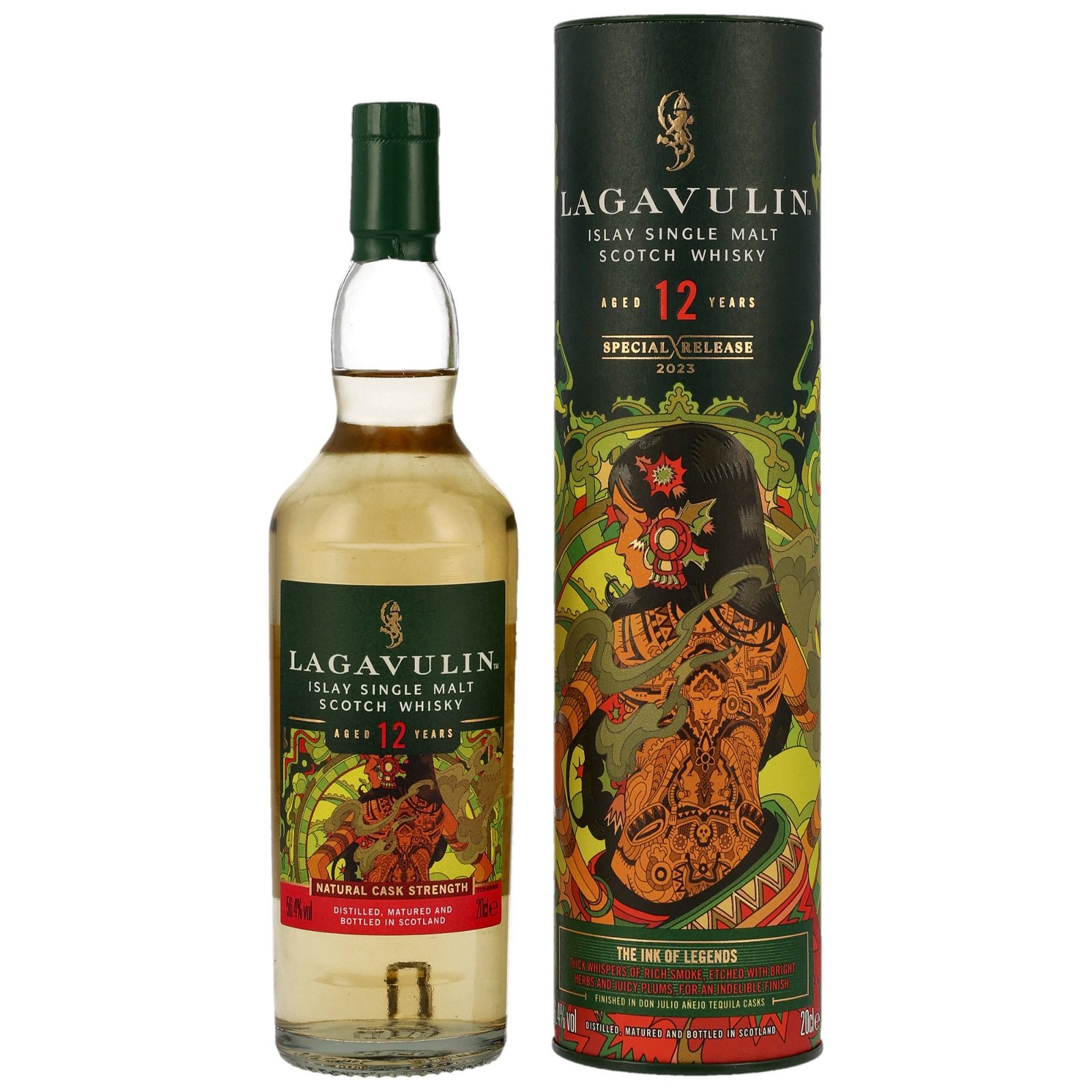 Lagavulin 12 Jahre The Ink Of Legends Tequila Cask Finish Special Release 2023 (200 ml)