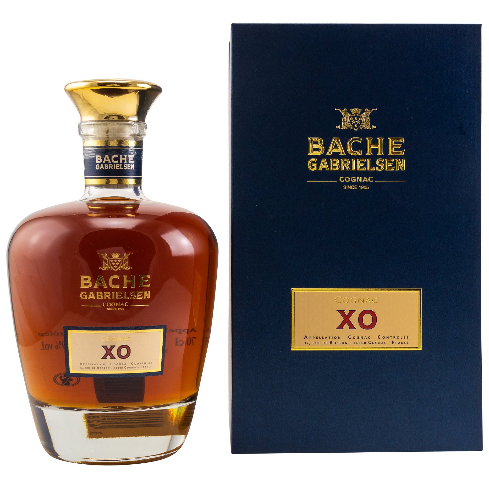 Bache-Gabrielsen XO Fine Champagne Cognac in Geschenkverpackung