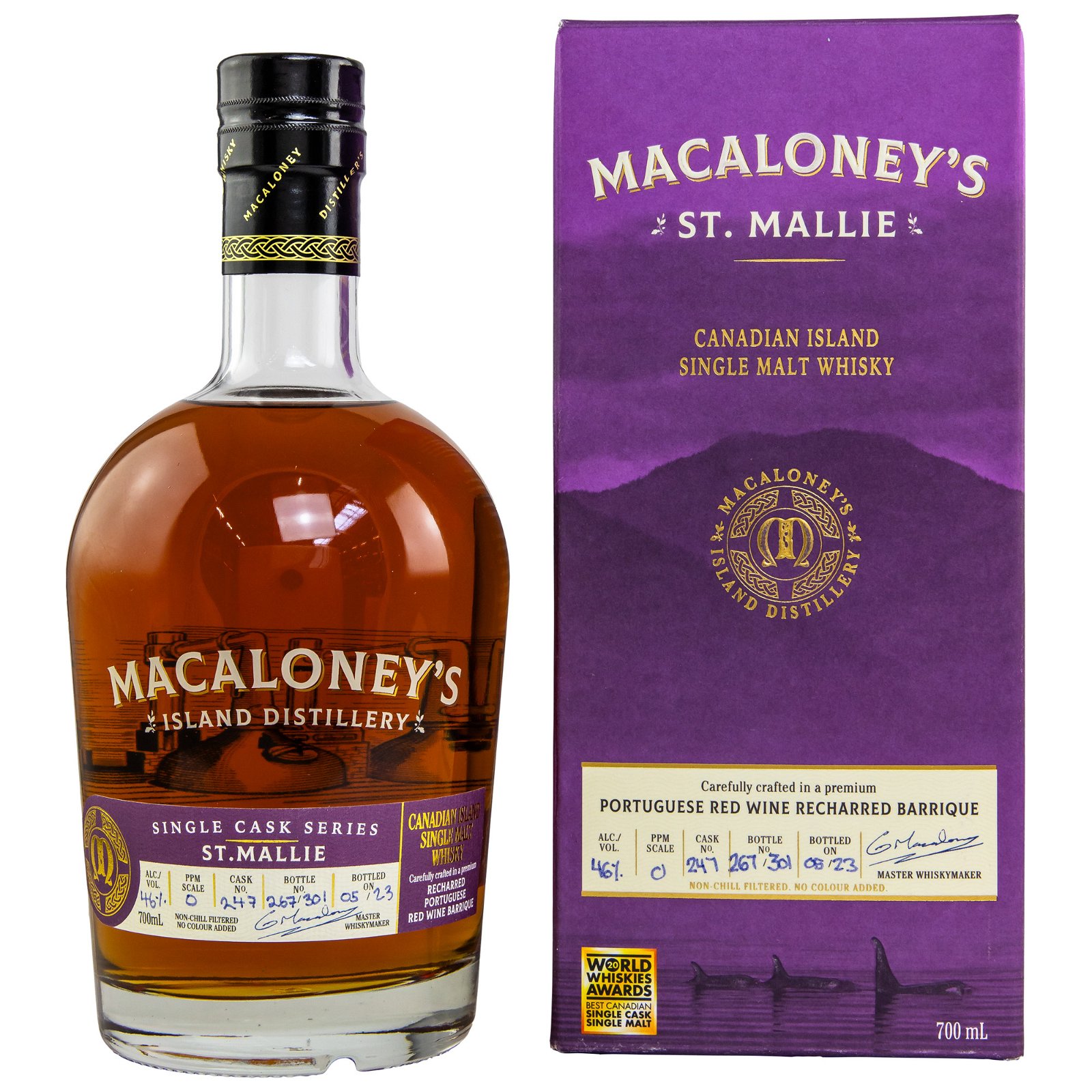 Macaloney`s 2023 St. Mallie Portuguese Red Wine Barrique No. 247