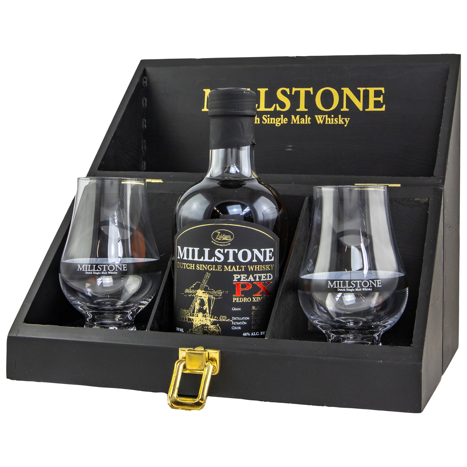 Millstone Peated PX Sherry Cask Set mit 2 Gläsern (350ml)