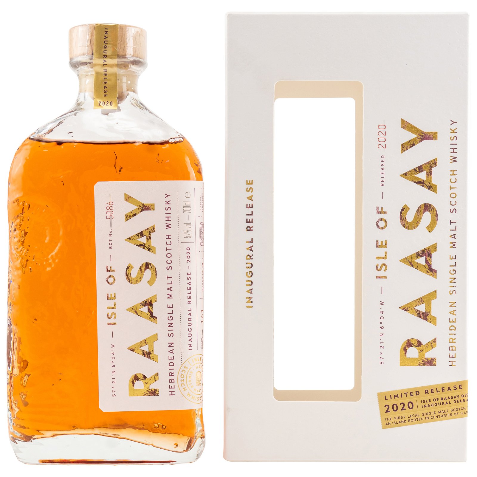 Isle of Raasay First Single Malt Whisky - Inaugural Release 2020