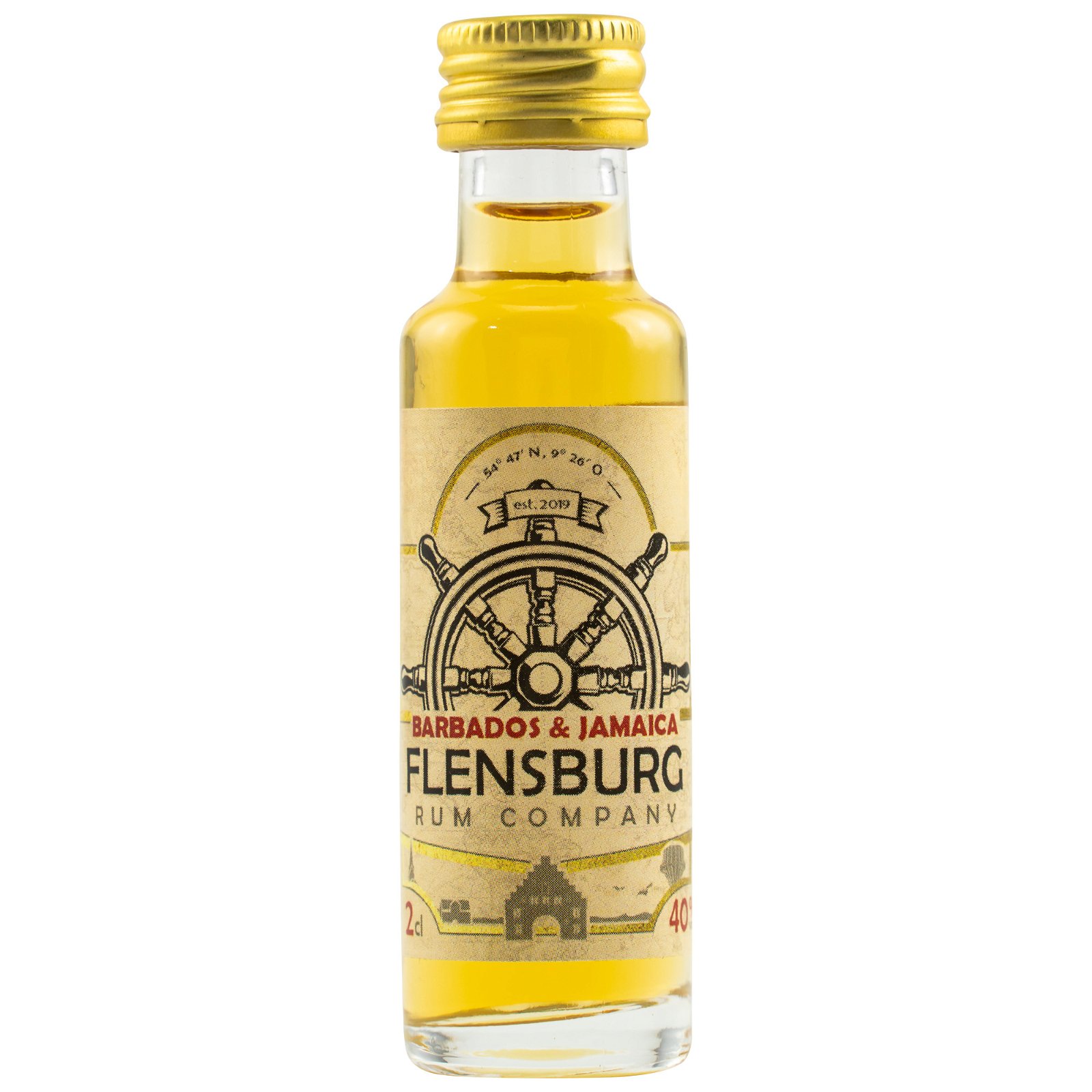 Flensburg Rum Company Barbados & Jamaica (Miniatur)