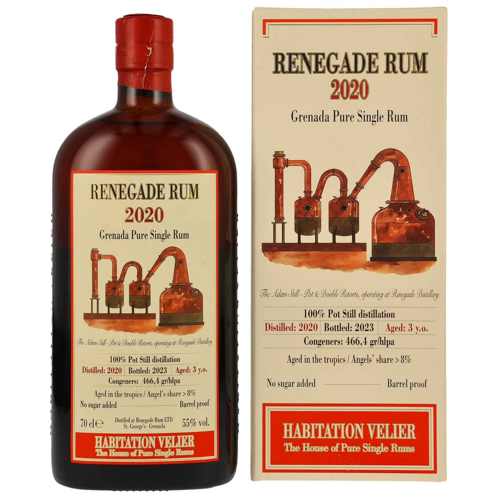 Renegade Rum 2020/2023 - 3 Jahre Pure Single Rum (Habitation Velier)