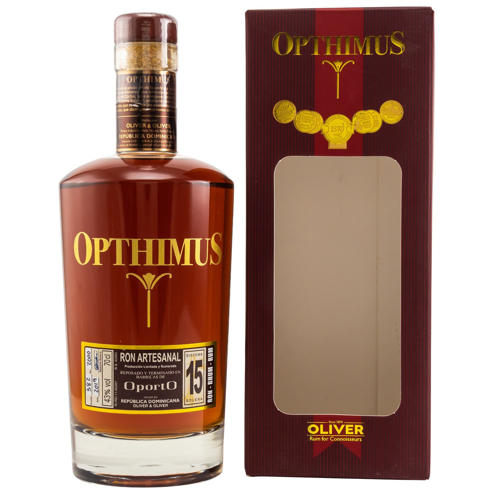 Opthimus 15 Jahre Oporto Rum