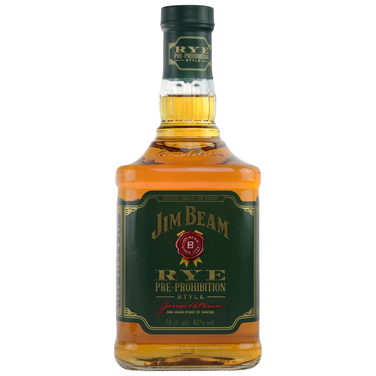 Jim Beam Kentucky Straight Rye Whiskey Pre-Prohibition Style