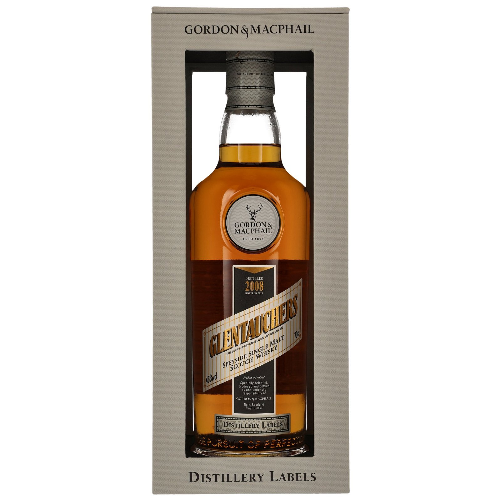 Glentauchers 2008/2023 Distillery Labels (Gordon & MacPhail)