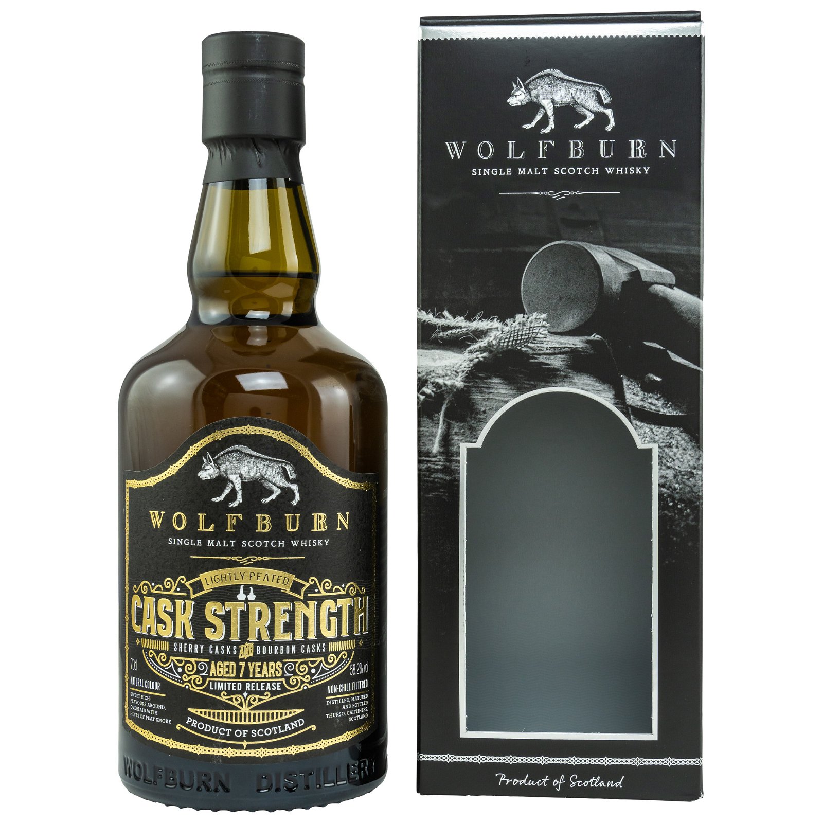 Wolfburn 7 Jahre Cask Strength Oloroso & Bourbon Casks