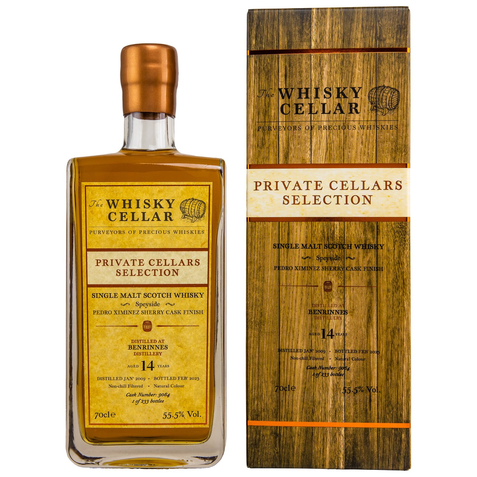 Benrinnes 2009/2023 - 14 Jahre PX Sherry Cask Finish No. 9064 Private Cellars Selection (The Whisky Cellar)