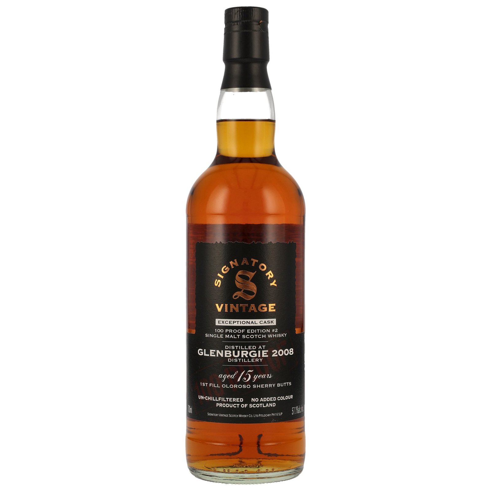 Glenburgie 2008 - 15 Jahre 1st Fill Oloroso Sherry Butts 100 Proof Exceptional Cask Edition #2 (Signatory)