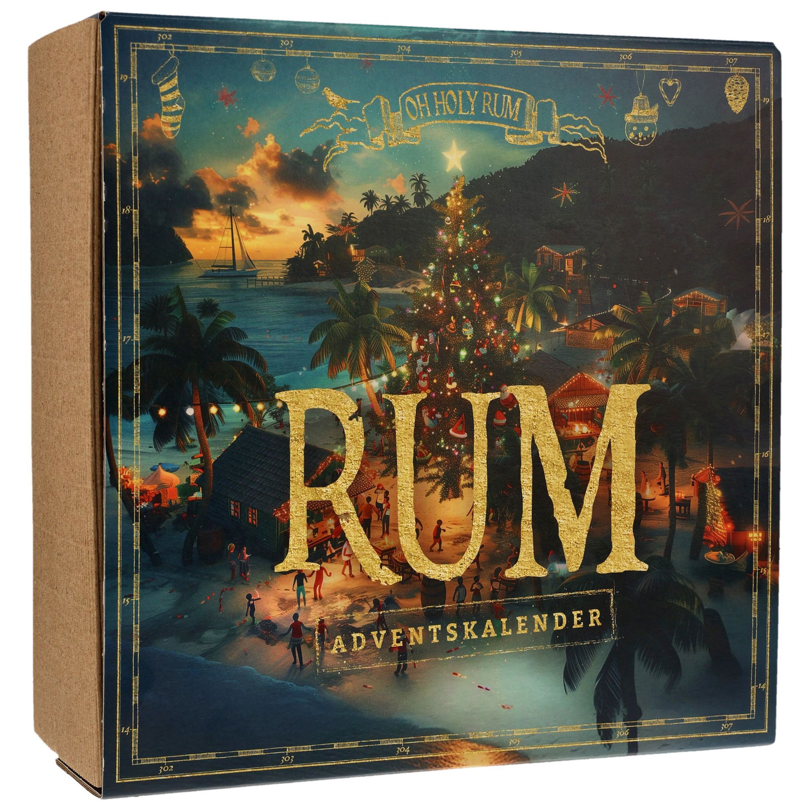 Calendrier de l'Avent Rhum 2024 (avec verre de dégustation)