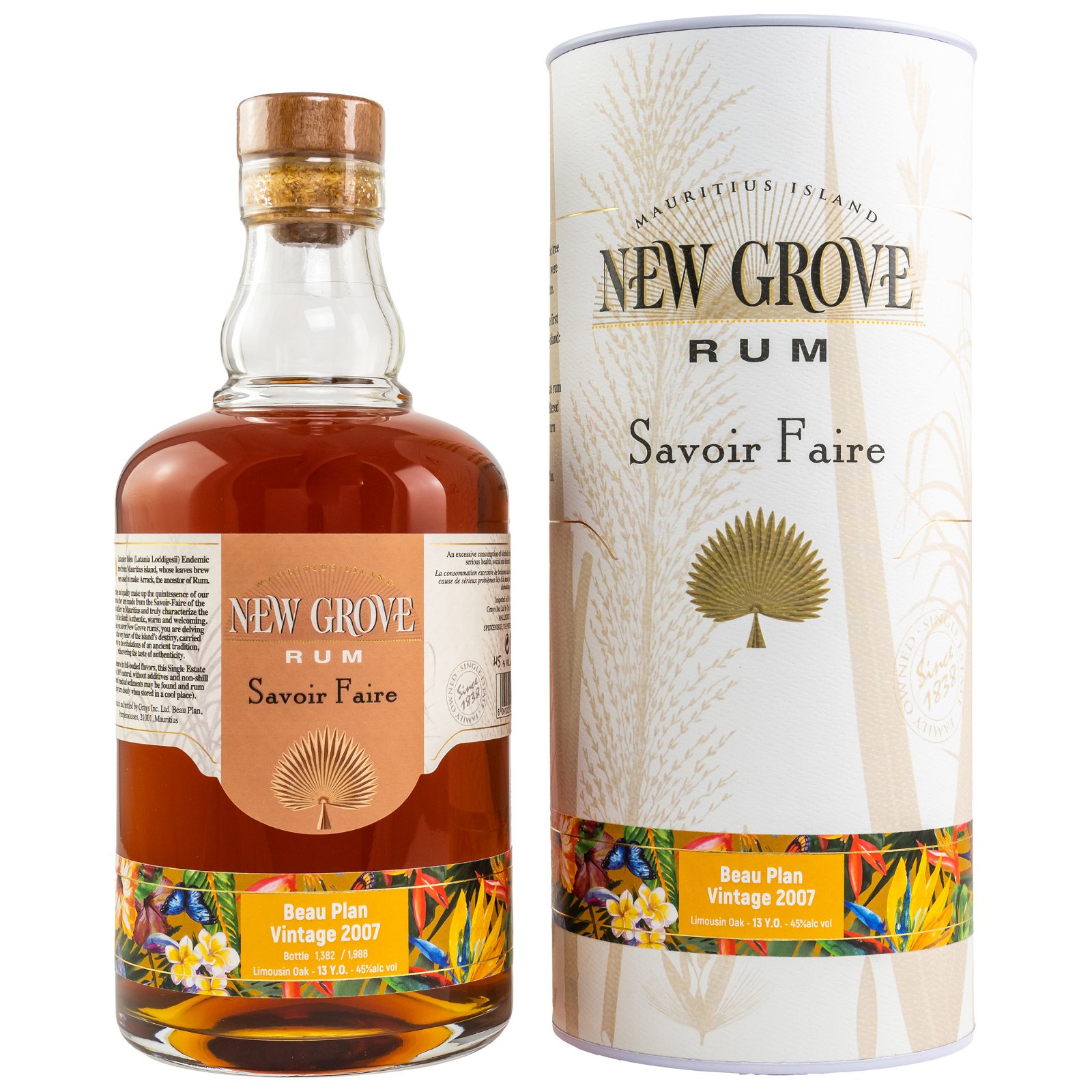 New Grove Rum 2007/2020 - 13 Jahre Beau Plan