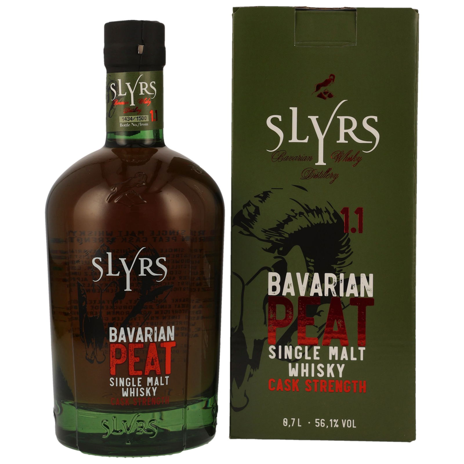 Slyrs Bavarian Peat Cask Strength 1.1
