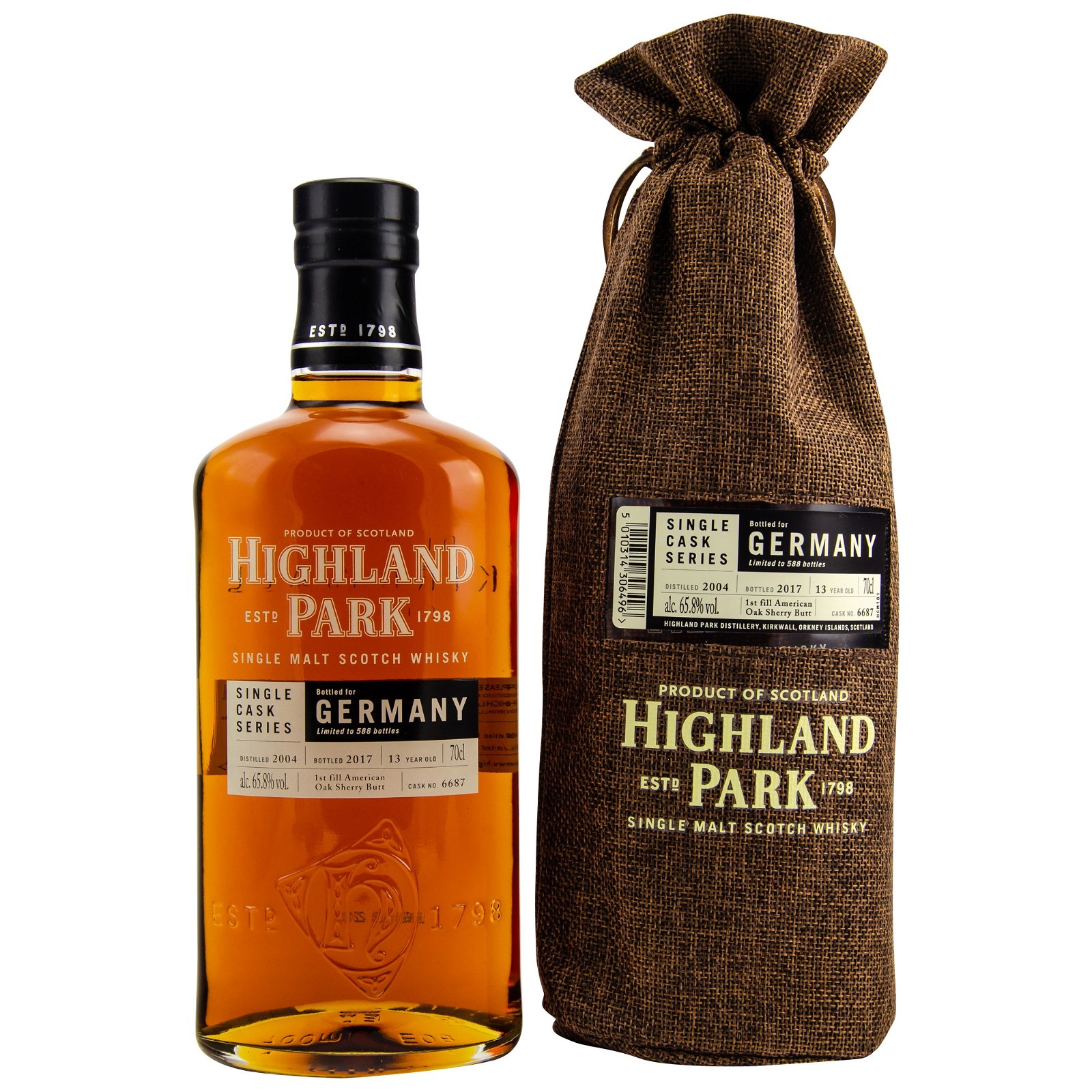 Highland Park 2004/2017 13 Jahre Single Cask No. 6687 Bottled for Germany
