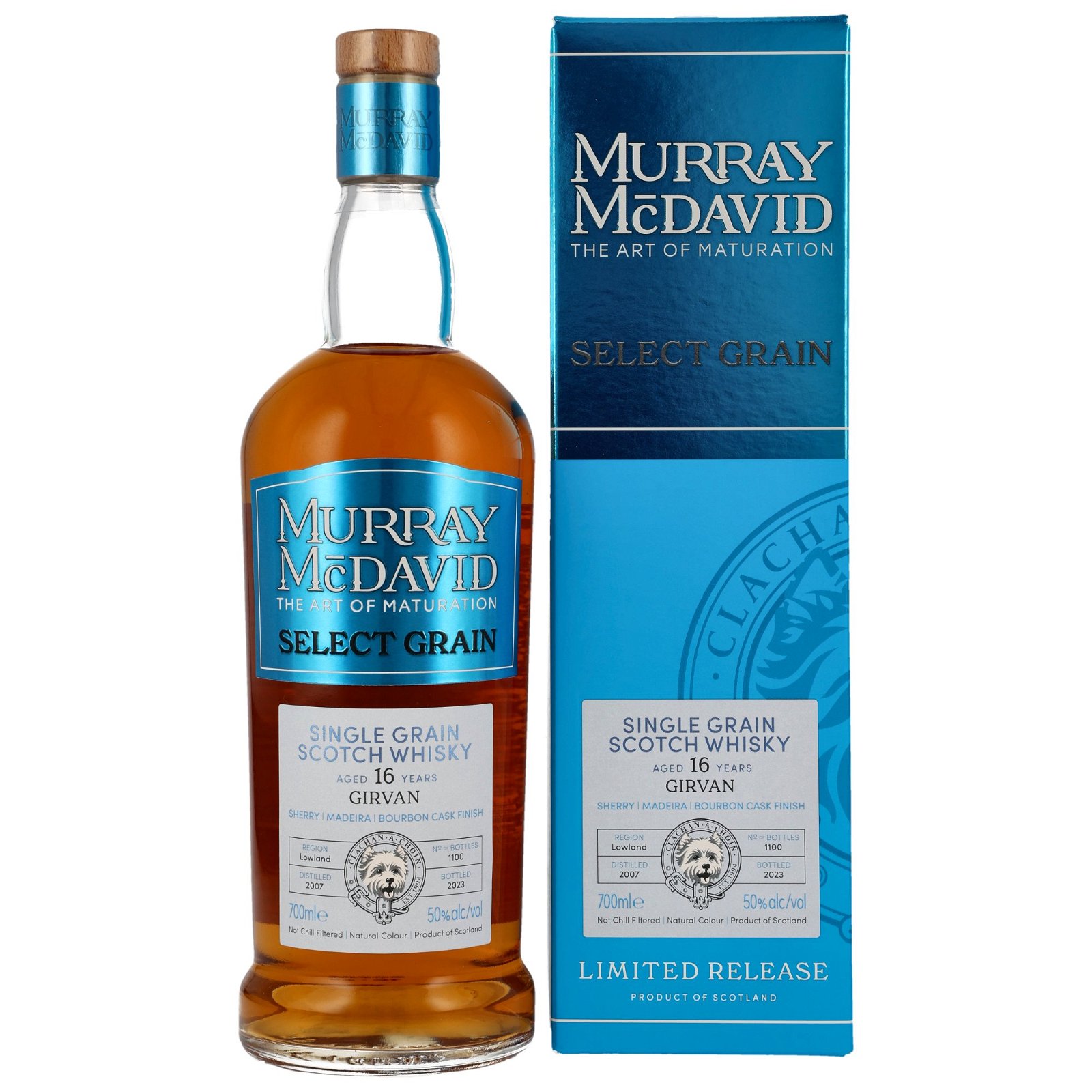 Girvan 2007/2023 - 16 Jahre Sherry Madeira Bourbon Cask Finish Select Grain (Murray McDavid)