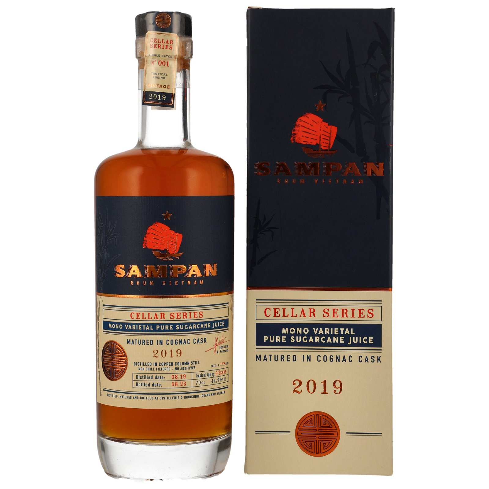 Sampan 2019/2023 - 3 Jahre Cognac Cask Cellar Series