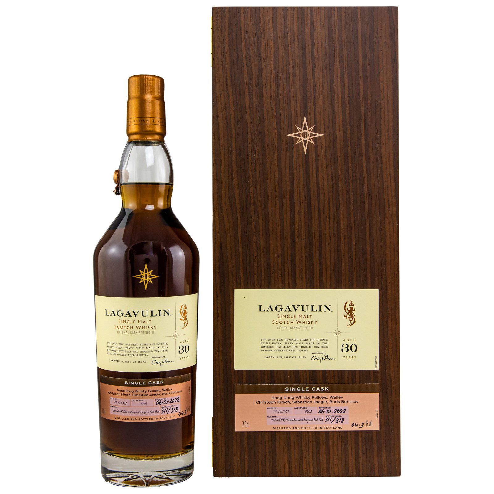 Lagavulin 1991/2022 - 30 Jahre Single Cask No. 5403 in Holzbox